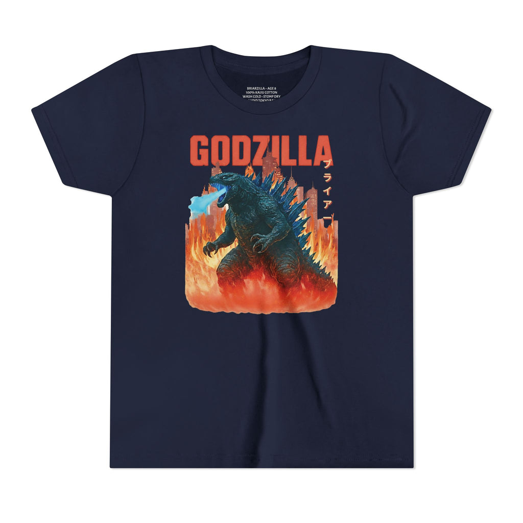 Custom Godzilla Youth Short Sleeve Tee