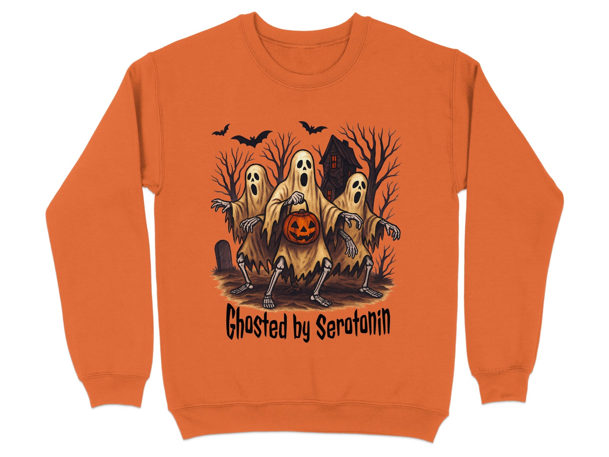 Ghosted by Serotonin Halloween Sweatshirt product