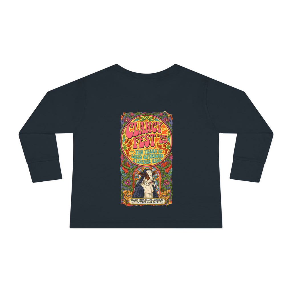 Custom ClancyFest 25 Toddler Long Sleeve Tee