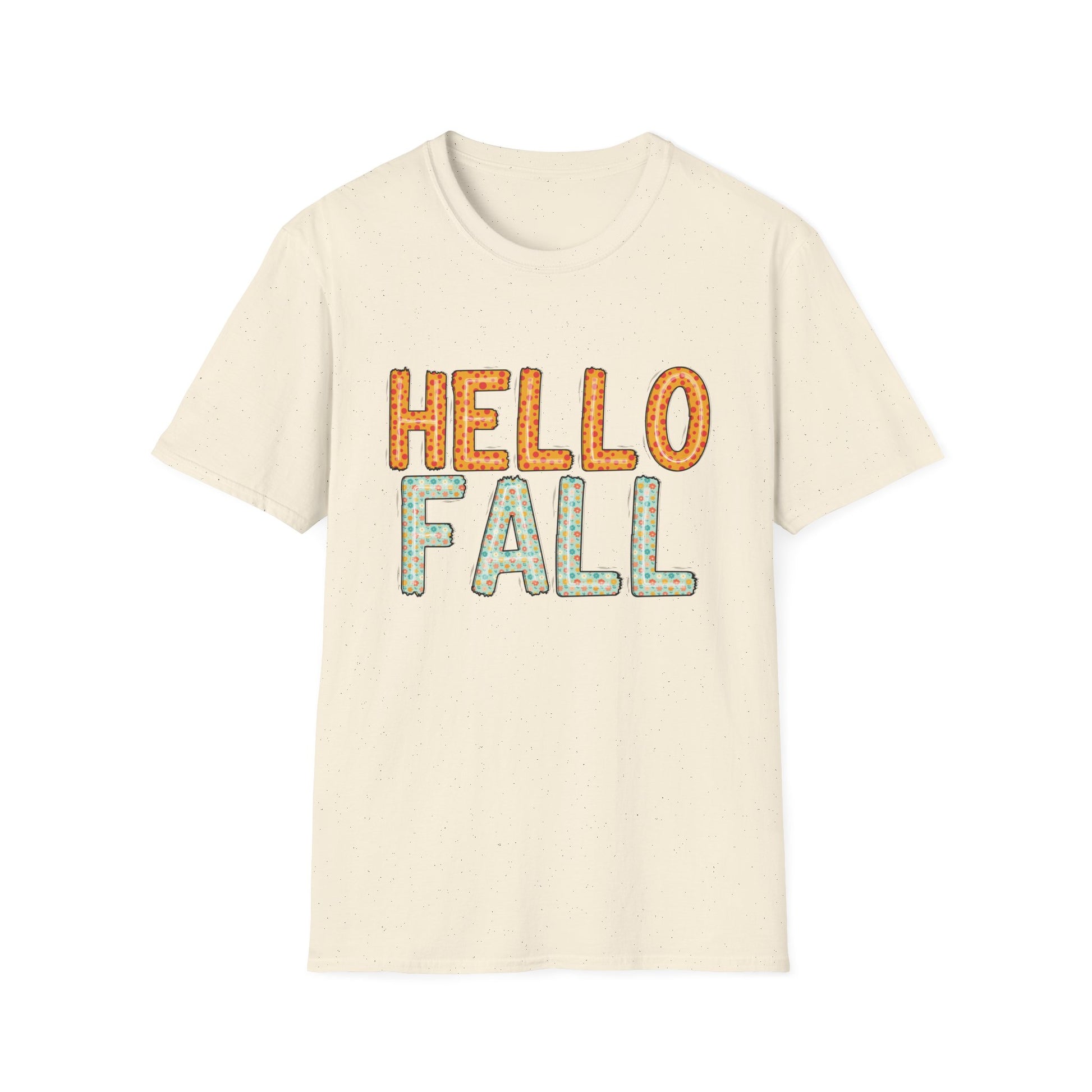 Hello Fall Cute Autumn T-Shirt - Holiday or Seasonal Design XS-5X