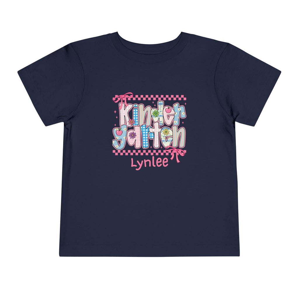 Kindergarten Personalized Back to School T-Shirt for Kids – Toddler Size 2T-5T - Custom Name – First Day of School Shirt