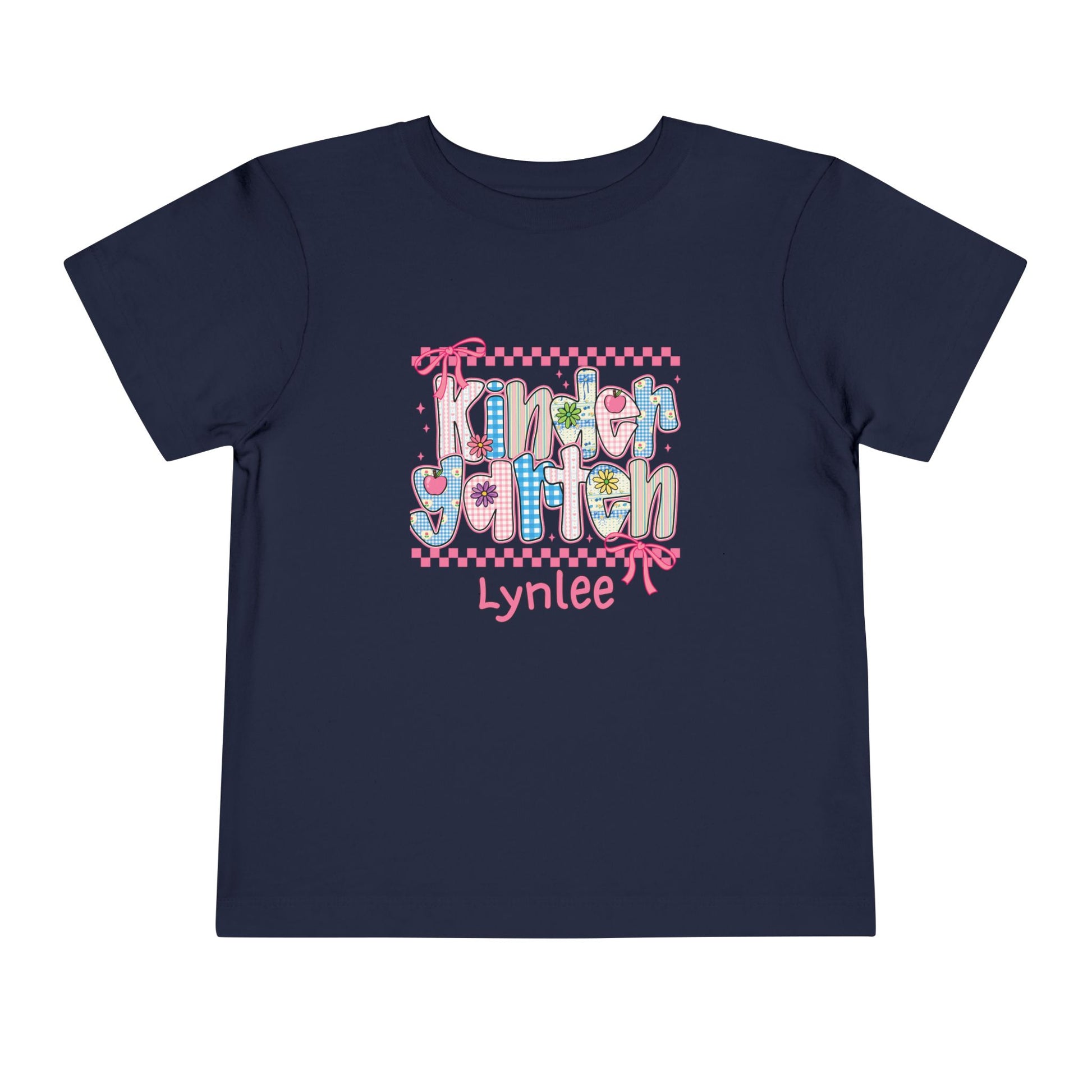 Kindergarten Personalized Back to School T-Shirt for Kids – Toddler Size 2T-5T - Custom Name – First Day of School Shirt