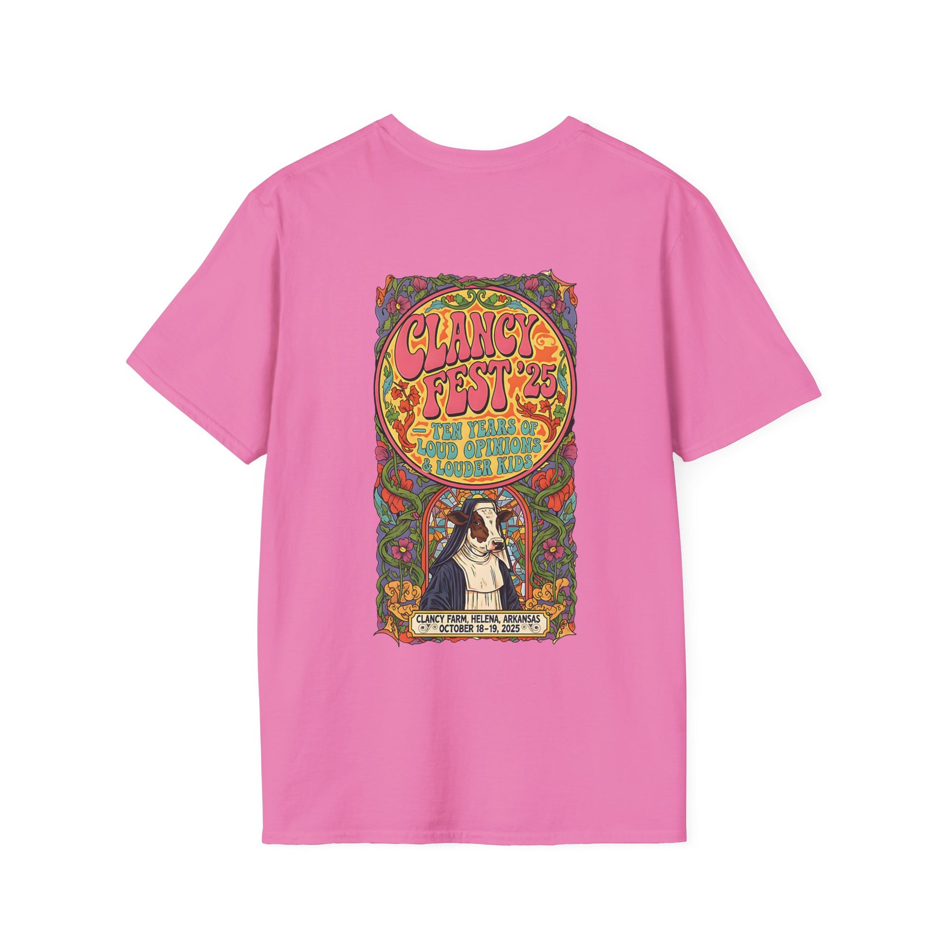 Custom ClancyFest 25 Adult Short Sleeve Tee, Unisex Softstyle T-Shirt, XS-5X