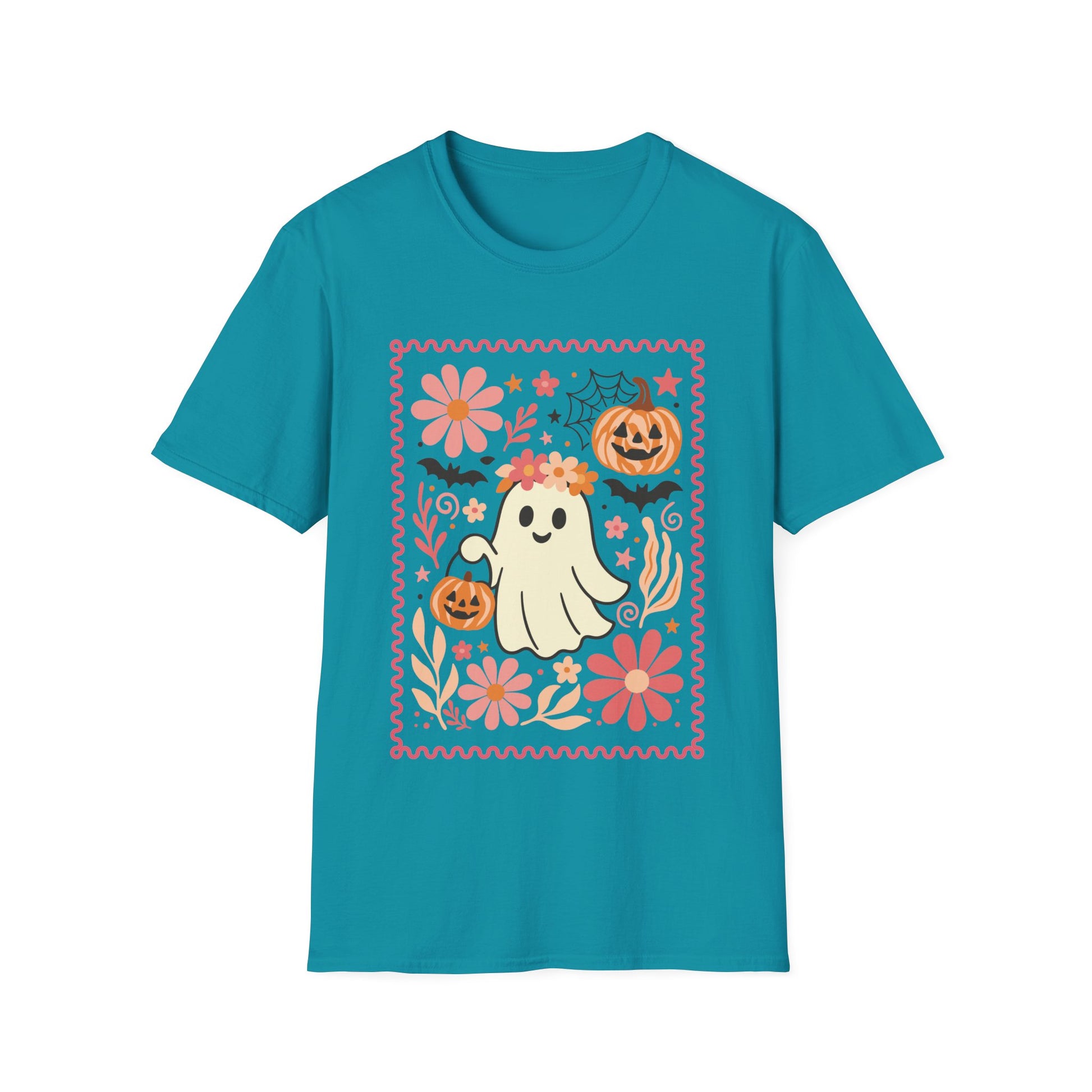 Cute Halloween Pumpkin T-Shirt, Autumn Design XS-5X