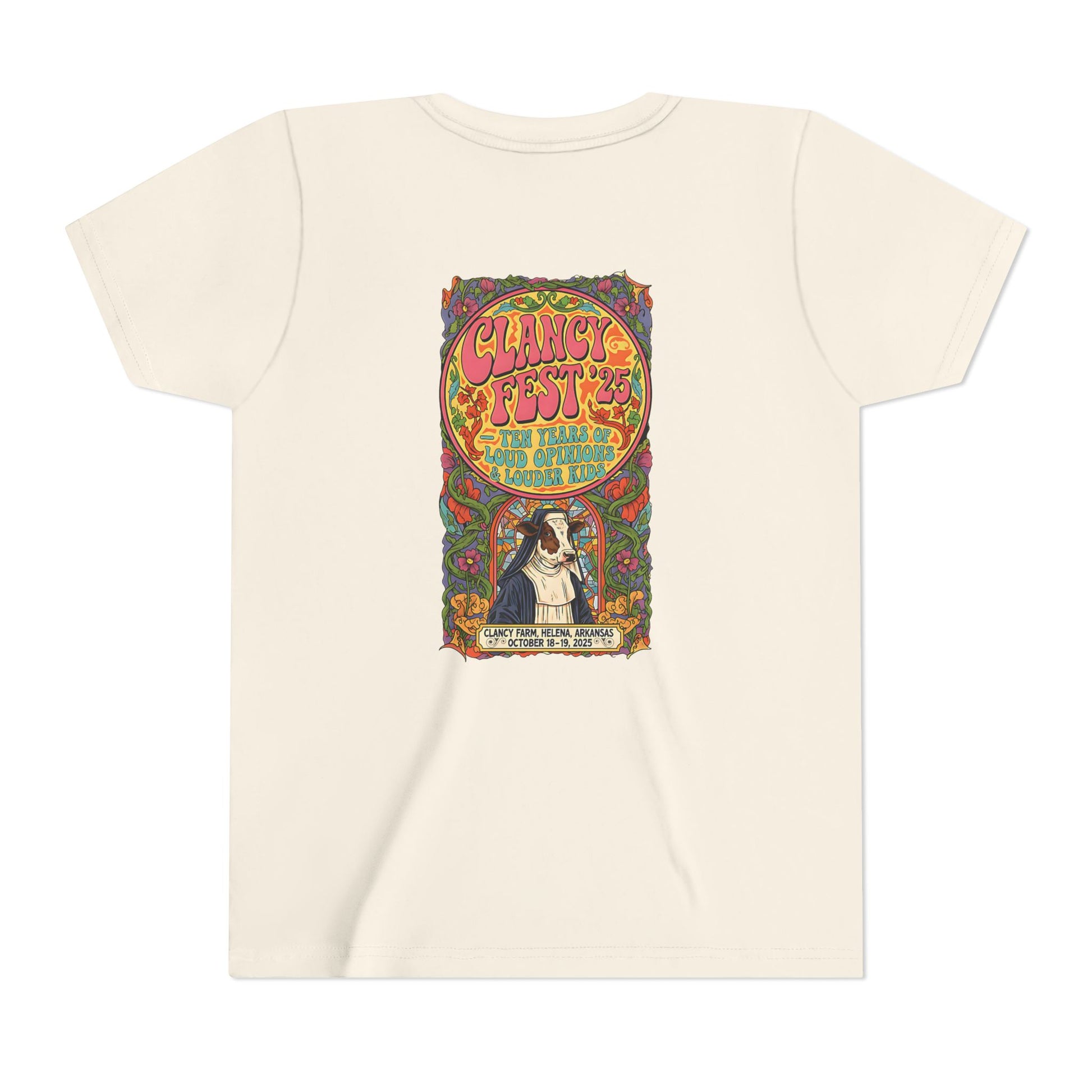 Custom ClancyFest 25 Youth Short Sleeve Extra Lightweight Cotton/Poly Tee, KIDS S-XL