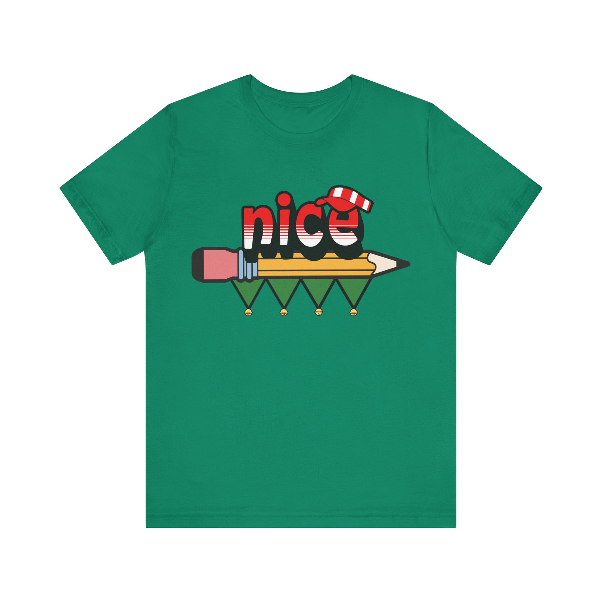 Naughty or Nice List, Tally Elf Nice Very Merry Christmas Party, Unisex Jersey Short Sleeve Tee