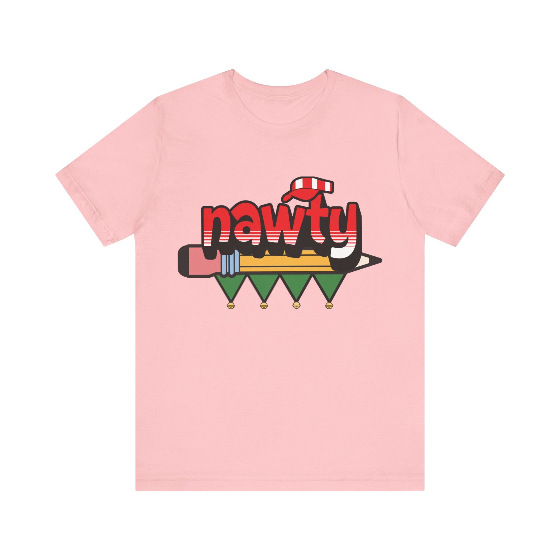 Naughty or Nice List, Tally Elf Nawty Very Merry Christmas Party, Unisex Jersey Short Sleeve Tee