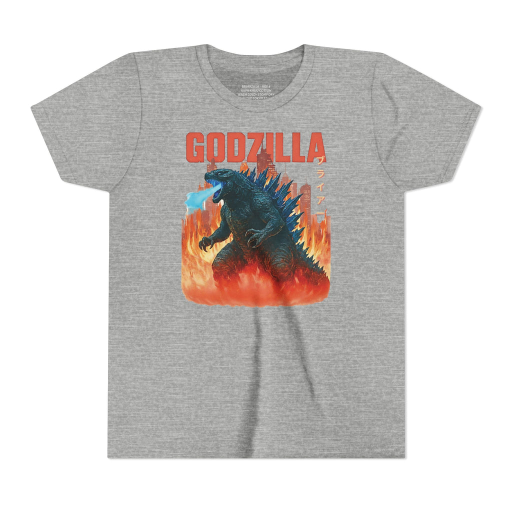 Custom Godzilla Youth Short Sleeve Tee