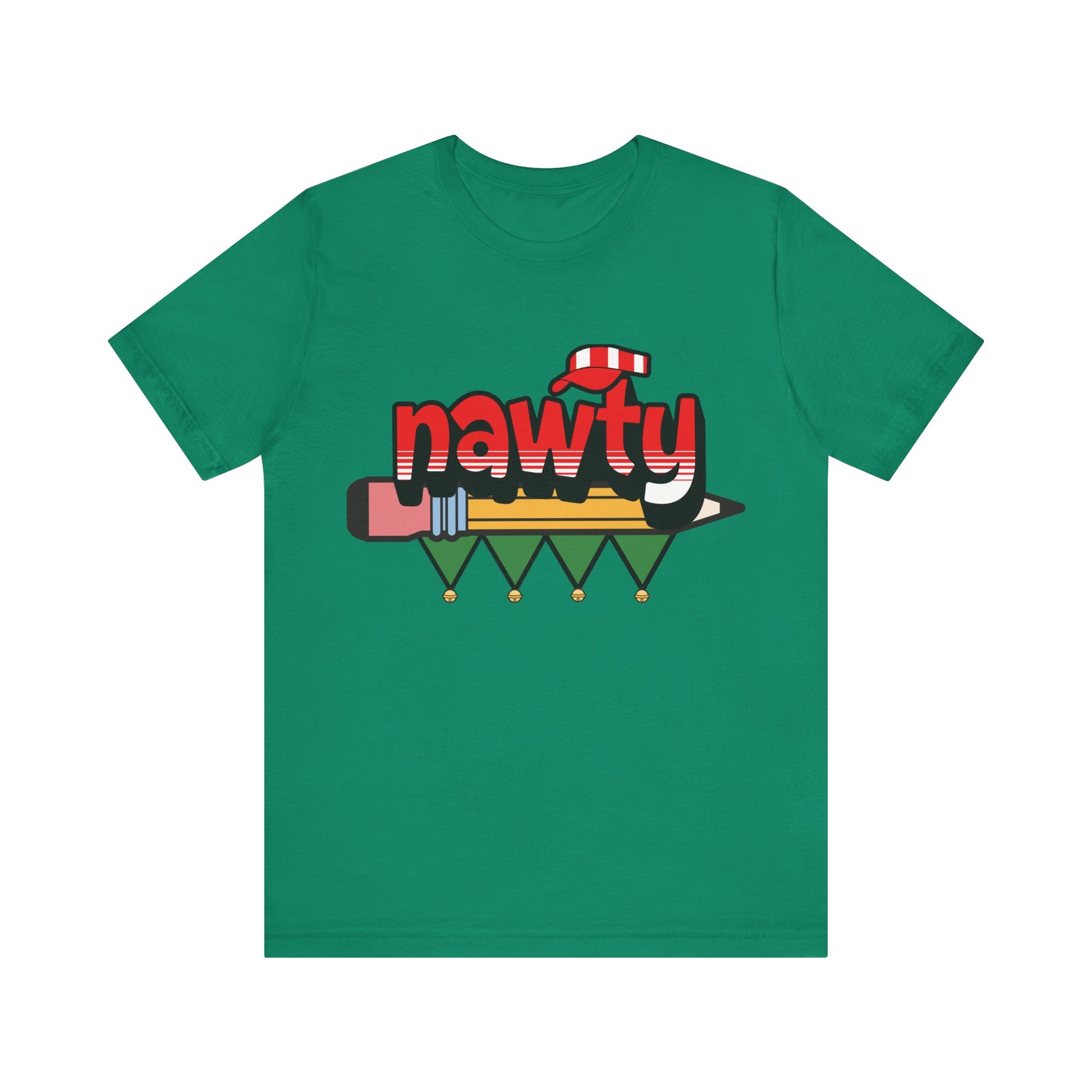 Naughty or Nice List, Tally Elf Nawty Very Merry Christmas Party, Unisex Jersey Short Sleeve Tee