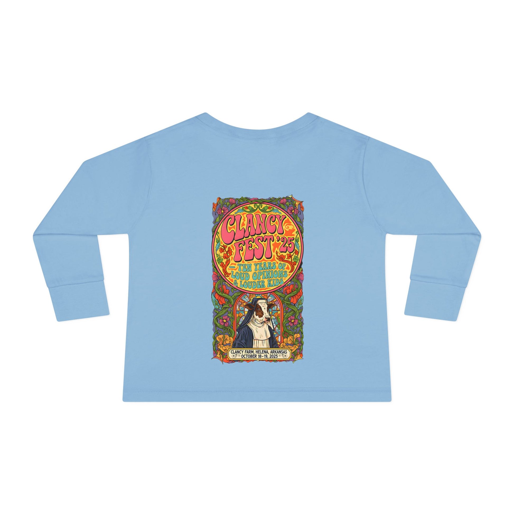 Custom ClancyFest 25 Toddler Long Sleeve Tee