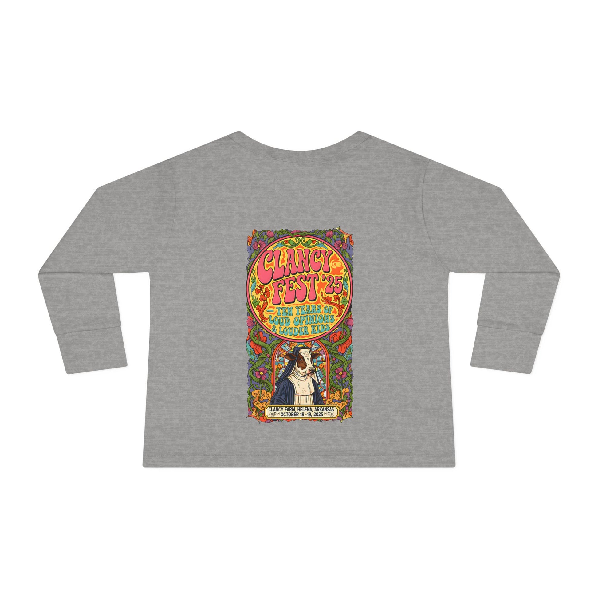 Custom ClancyFest 25 Toddler Long Sleeve Tee