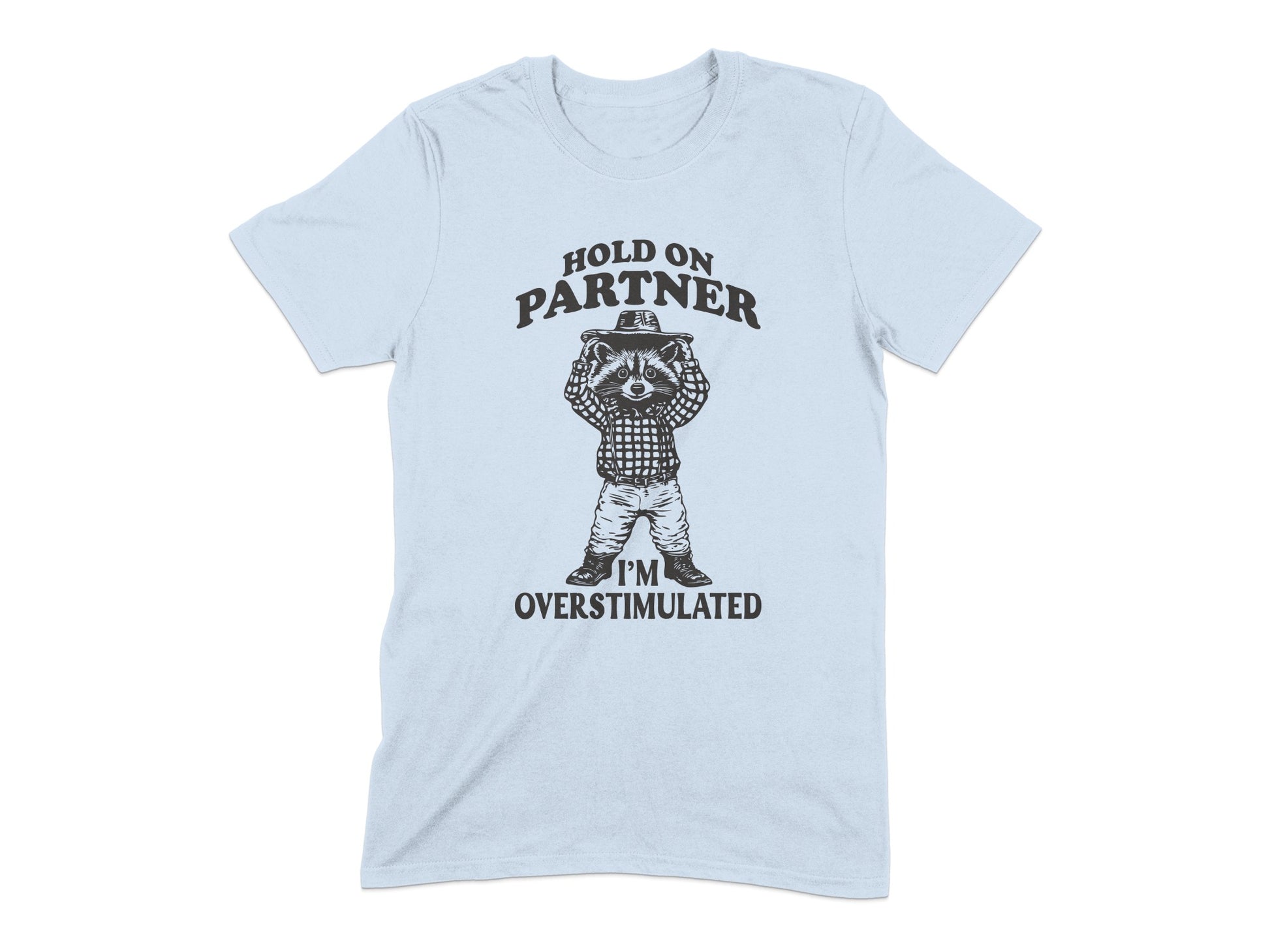 Hold On Partner I'm Overstimulated T-shirt product