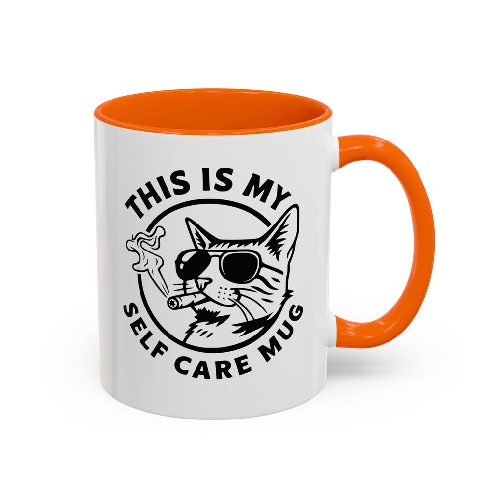 This Is My Self Care Mug — Sarcastic Cat Coffee Mug Ceramic Mug - 11oz & 15oz Coffee Cup