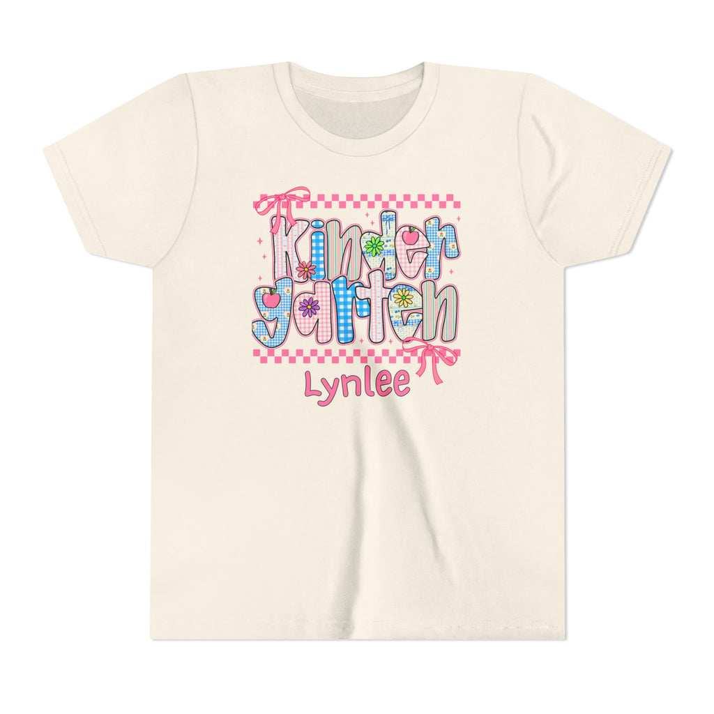 Kindergarten Personalized Back to School T-Shirt for Kids – Big Kids Size S-XL - Custom Name – First Day of School Shirt