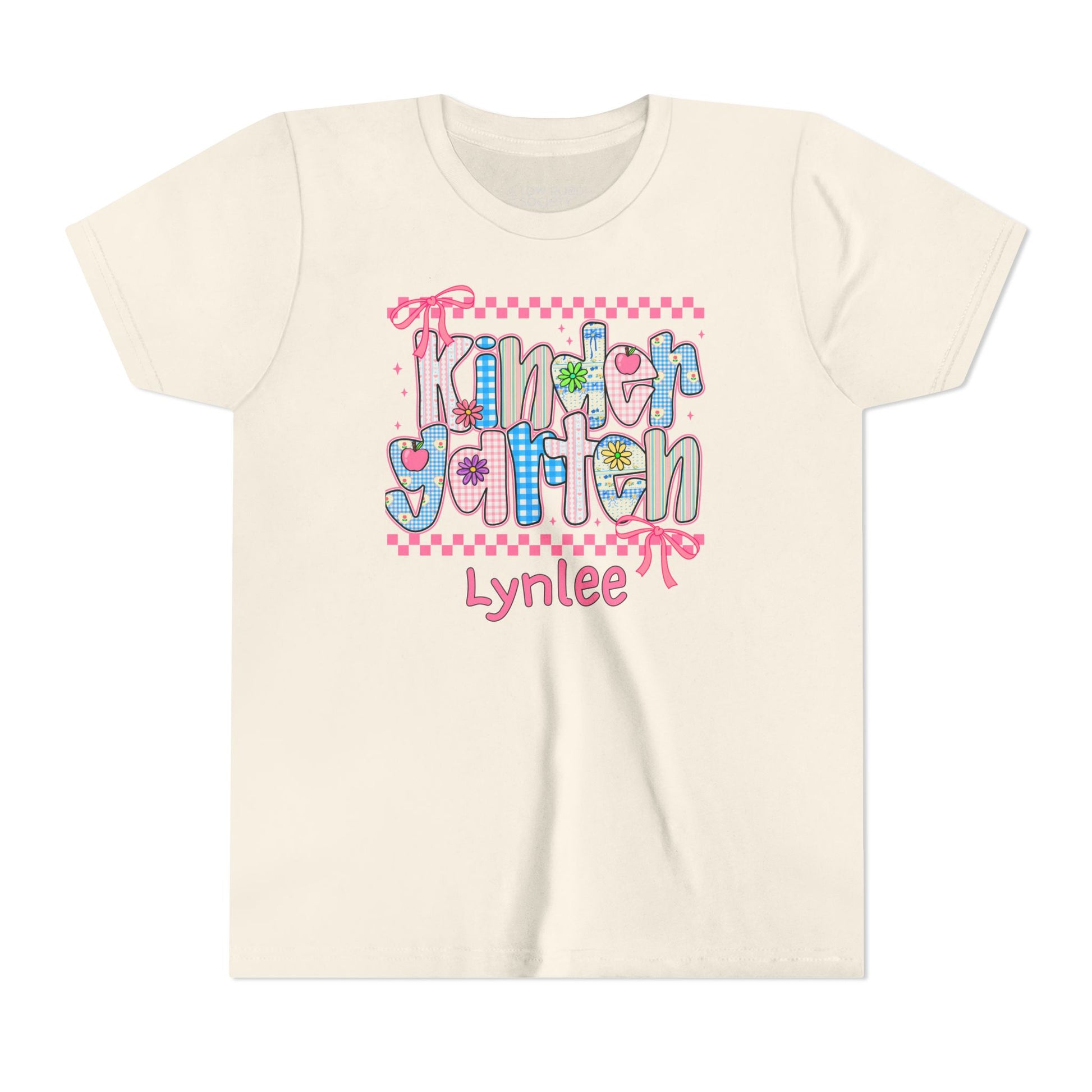 Kindergarten Personalized Back to School T-Shirt for Kids – Big Kids Size S-XL - Custom Name – First Day of School Shirt