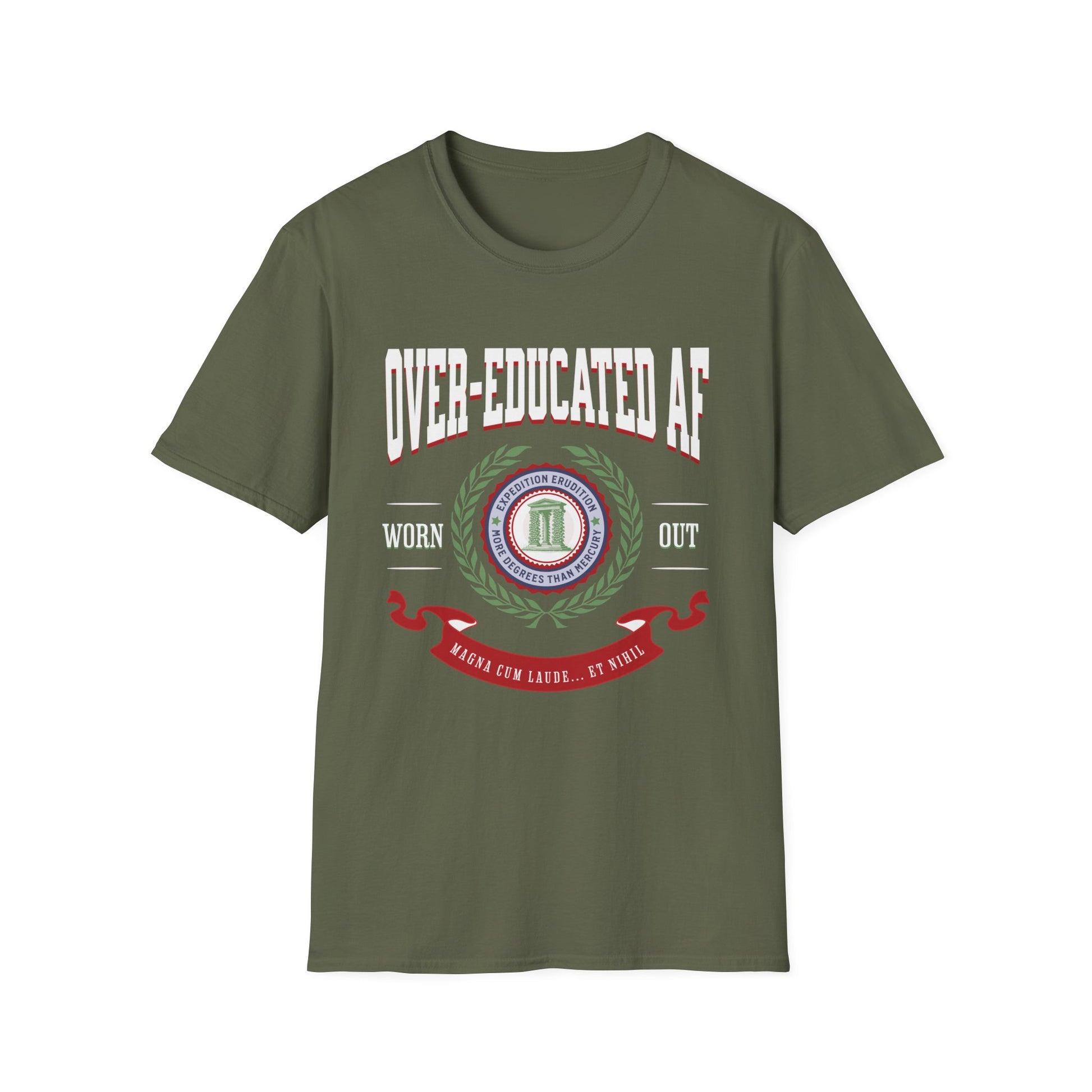 Over-Educated AF T-Shirt,  XS-5X