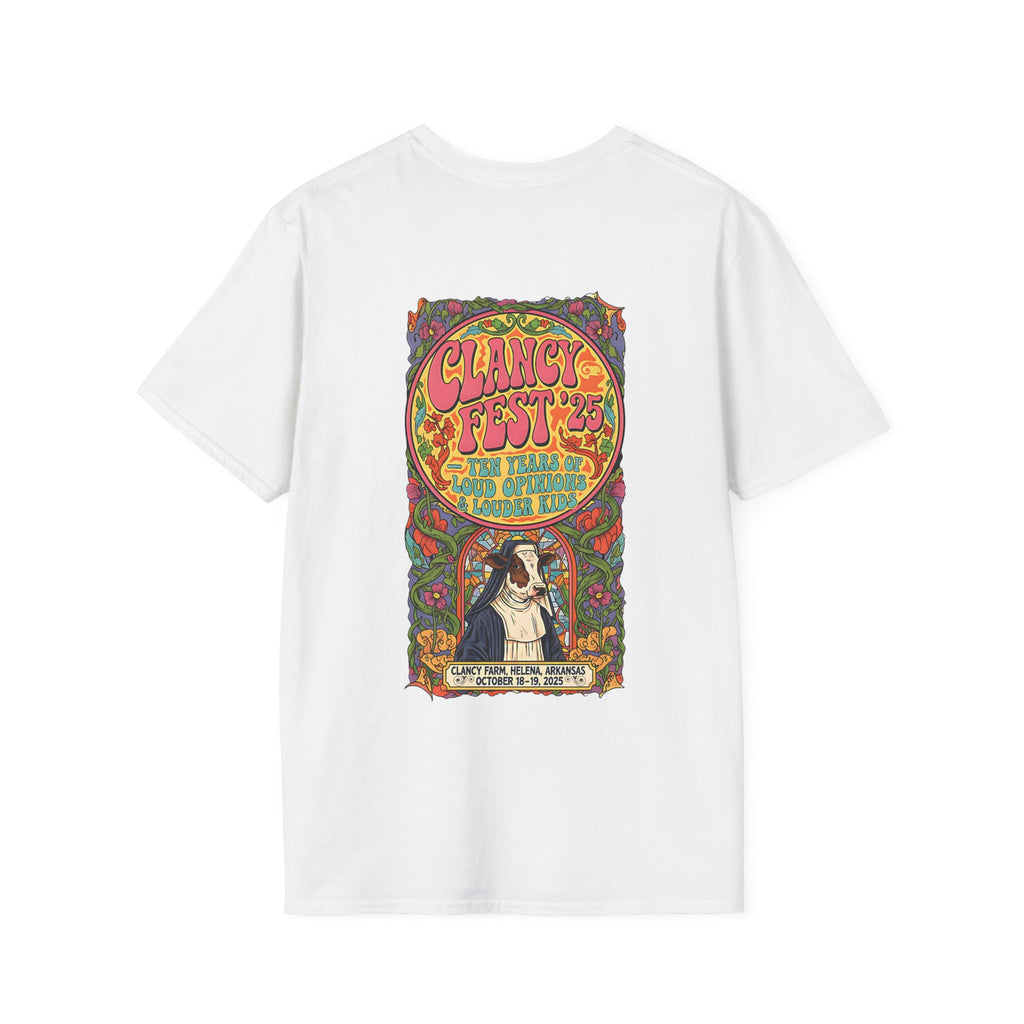 Custom ClancyFest 25 Adult Short Sleeve Tee, Unisex Softstyle T-Shirt, XS-5X
