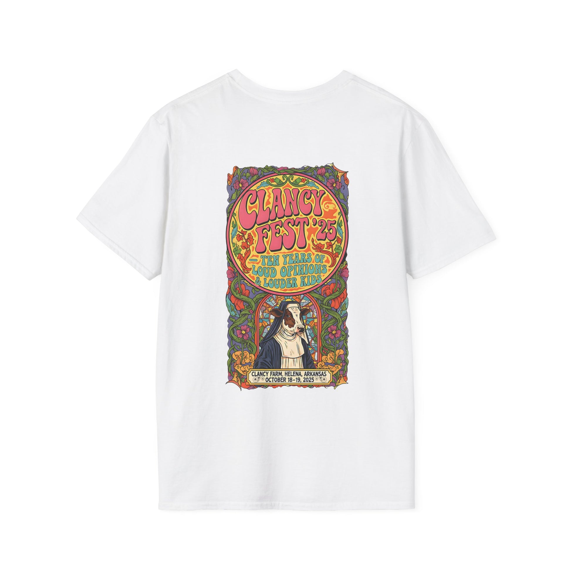 Custom ClancyFest 25 Adult Short Sleeve Tee, Unisex Softstyle T-Shirt, XS-5X