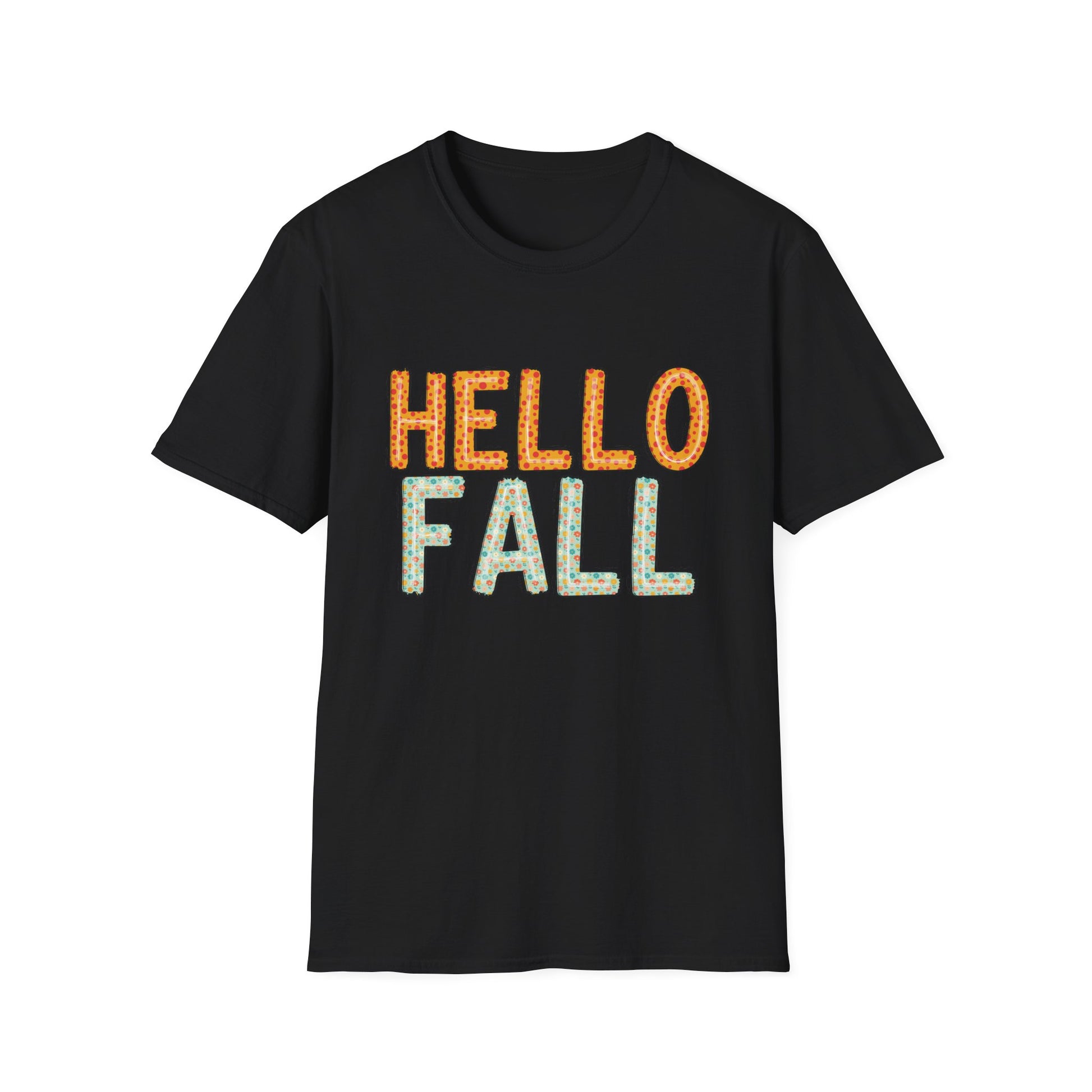 Hello Fall Cute Autumn T-Shirt - Holiday or Seasonal Design XS-5X