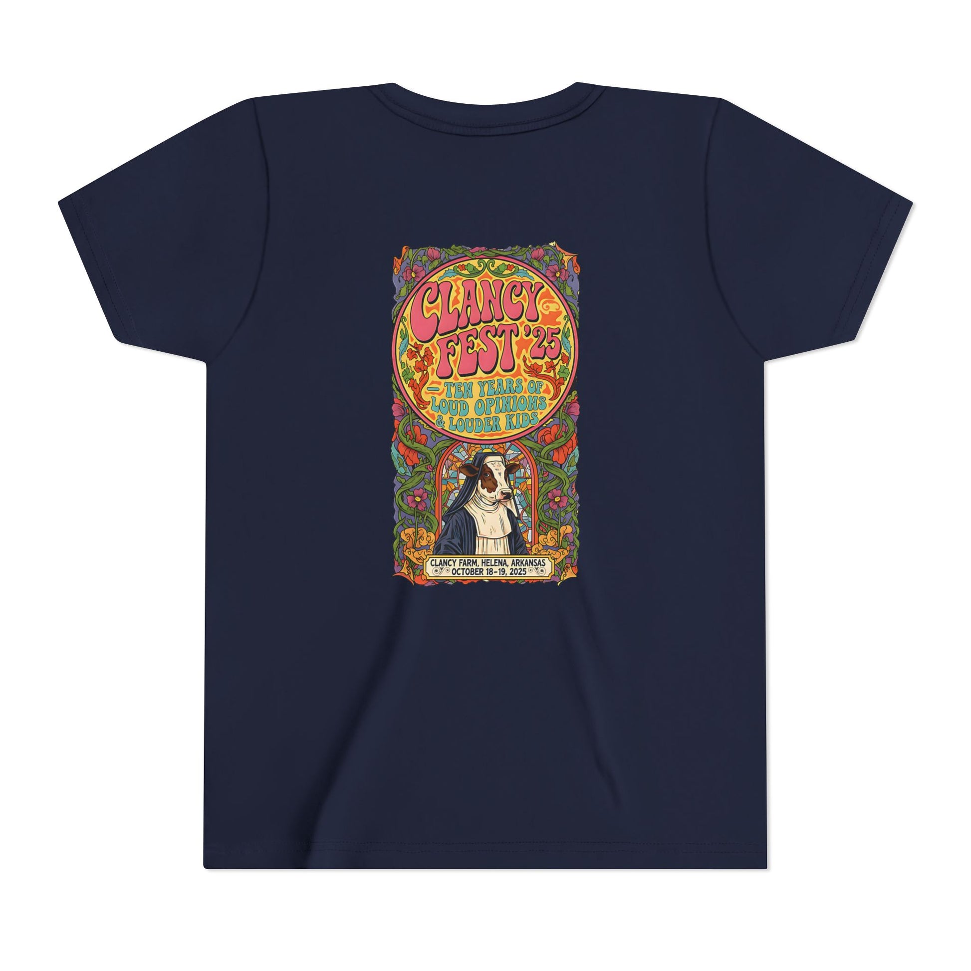 Custom ClancyFest 25 Youth Short Sleeve Extra Lightweight Cotton/Poly Tee, KIDS S-XL