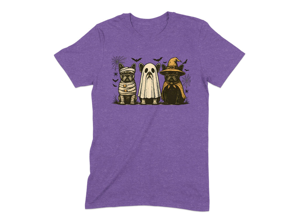 Halloween Themed Dogs Graphic Purple Shirt product