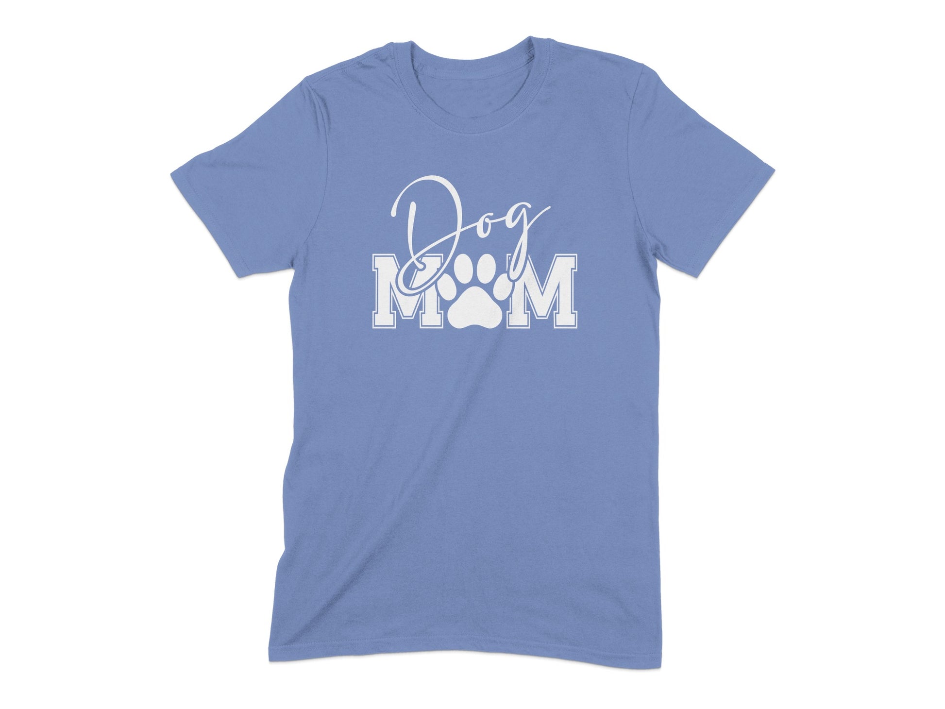 Dog Mom Text and Paw Print Graphic Shirt product