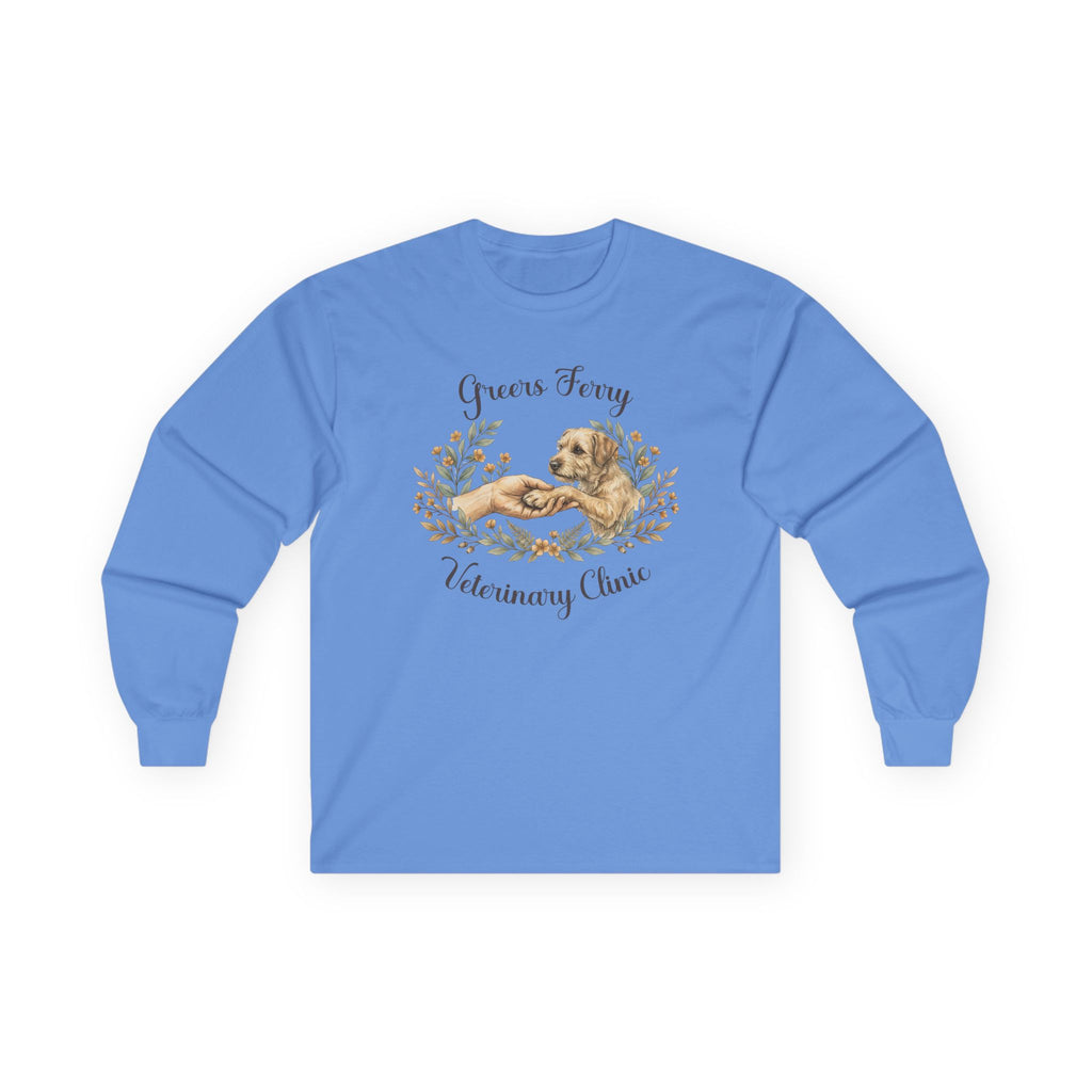 "Greers Ferry Veterinary Clinic" Cat & Dog Floral Long sleeve T-Shirt 2