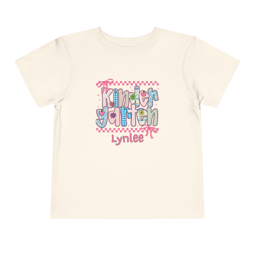 Kindergarten Personalized Back to School T-Shirt for Kids – Toddler Size 2T-5T - Custom Name – First Day of School Shirt