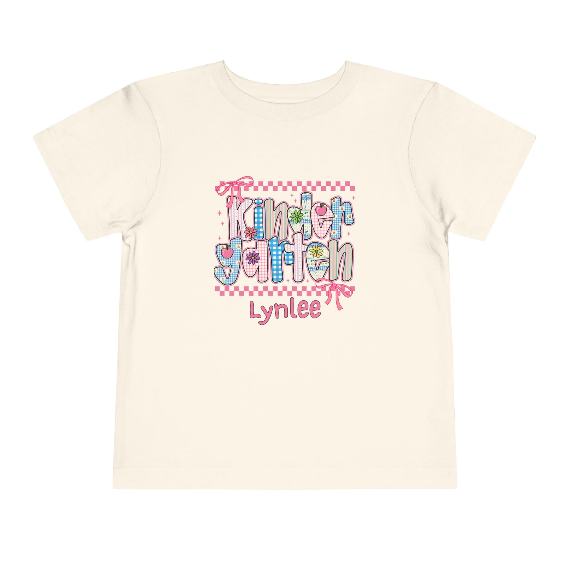 Kindergarten Personalized Back to School T-Shirt for Kids – Toddler Size 2T-5T - Custom Name – First Day of School Shirt