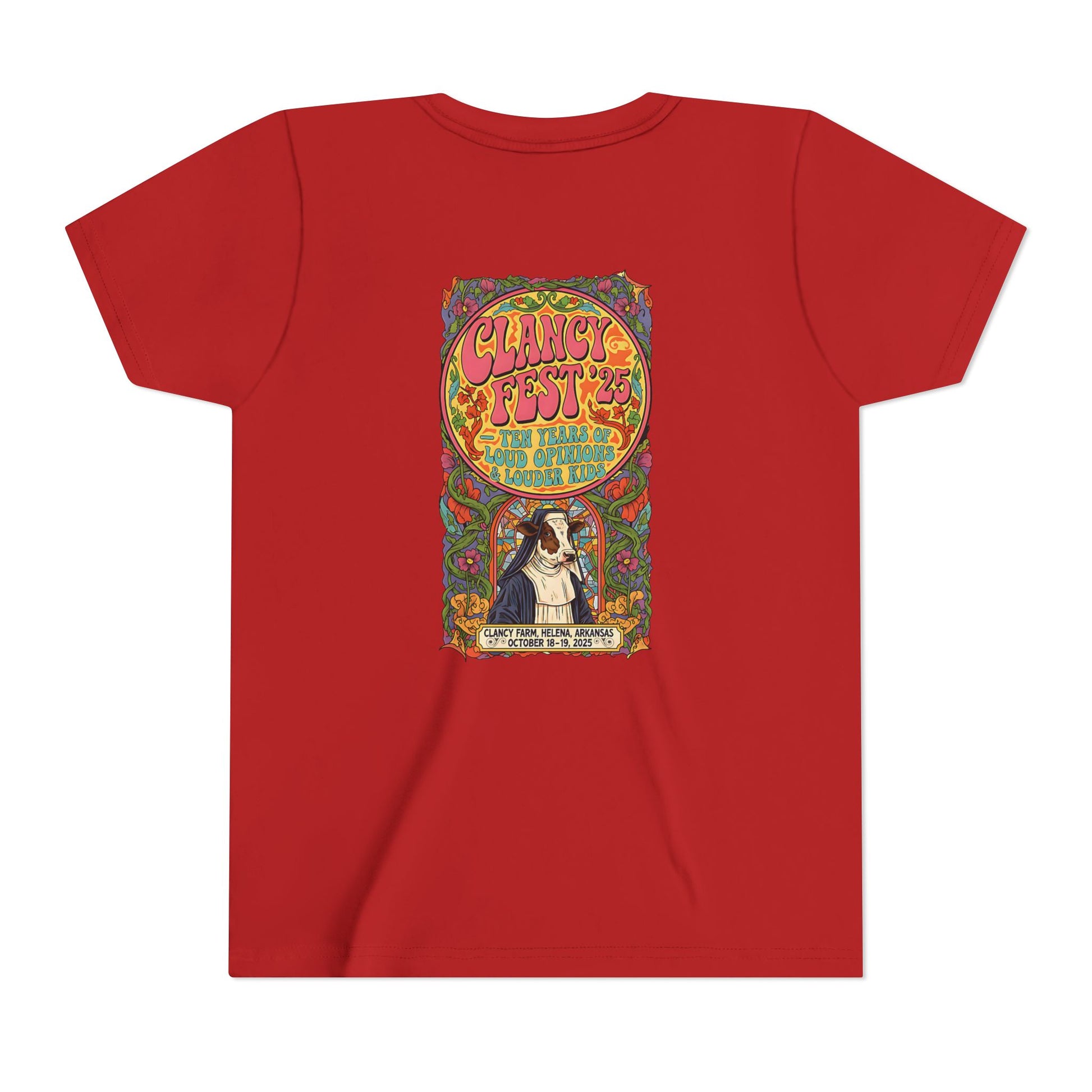 Custom ClancyFest 25 Youth Short Sleeve Extra Lightweight Cotton/Poly Tee, KIDS S-XL
