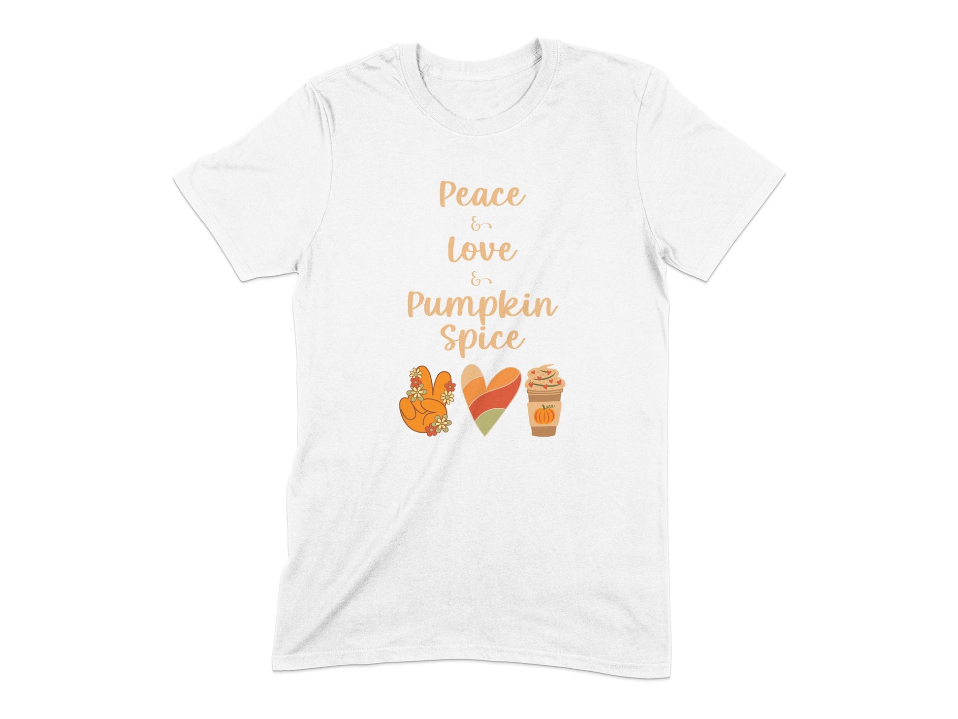 Peace Love Pumpkin Spice Graphic T-shirt product type