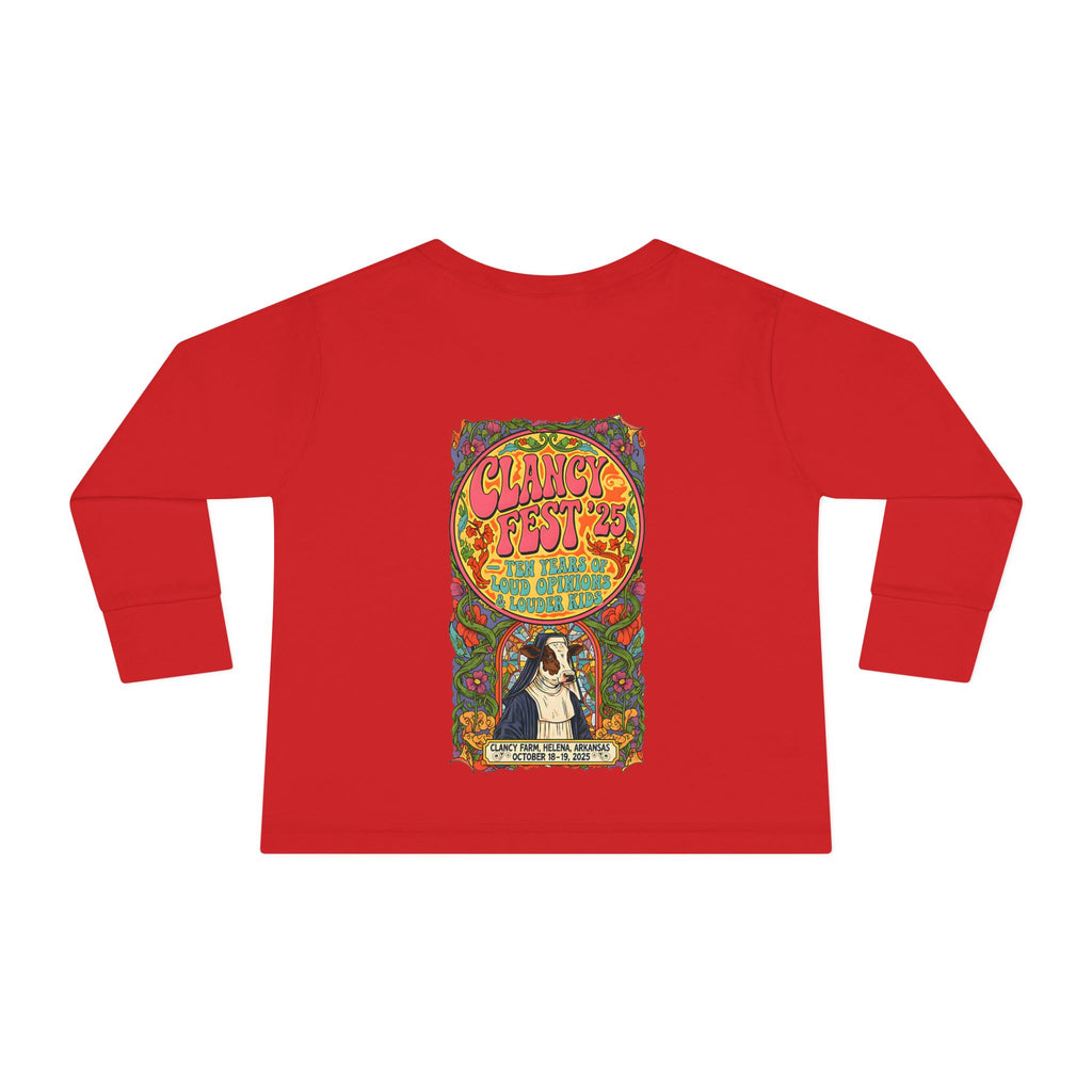 Custom ClancyFest 25 Toddler Long Sleeve Tee
