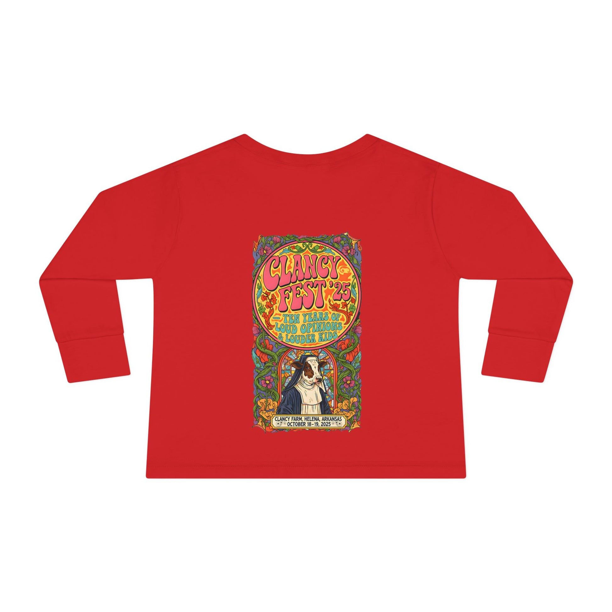 Custom ClancyFest 25 Toddler Long Sleeve Tee