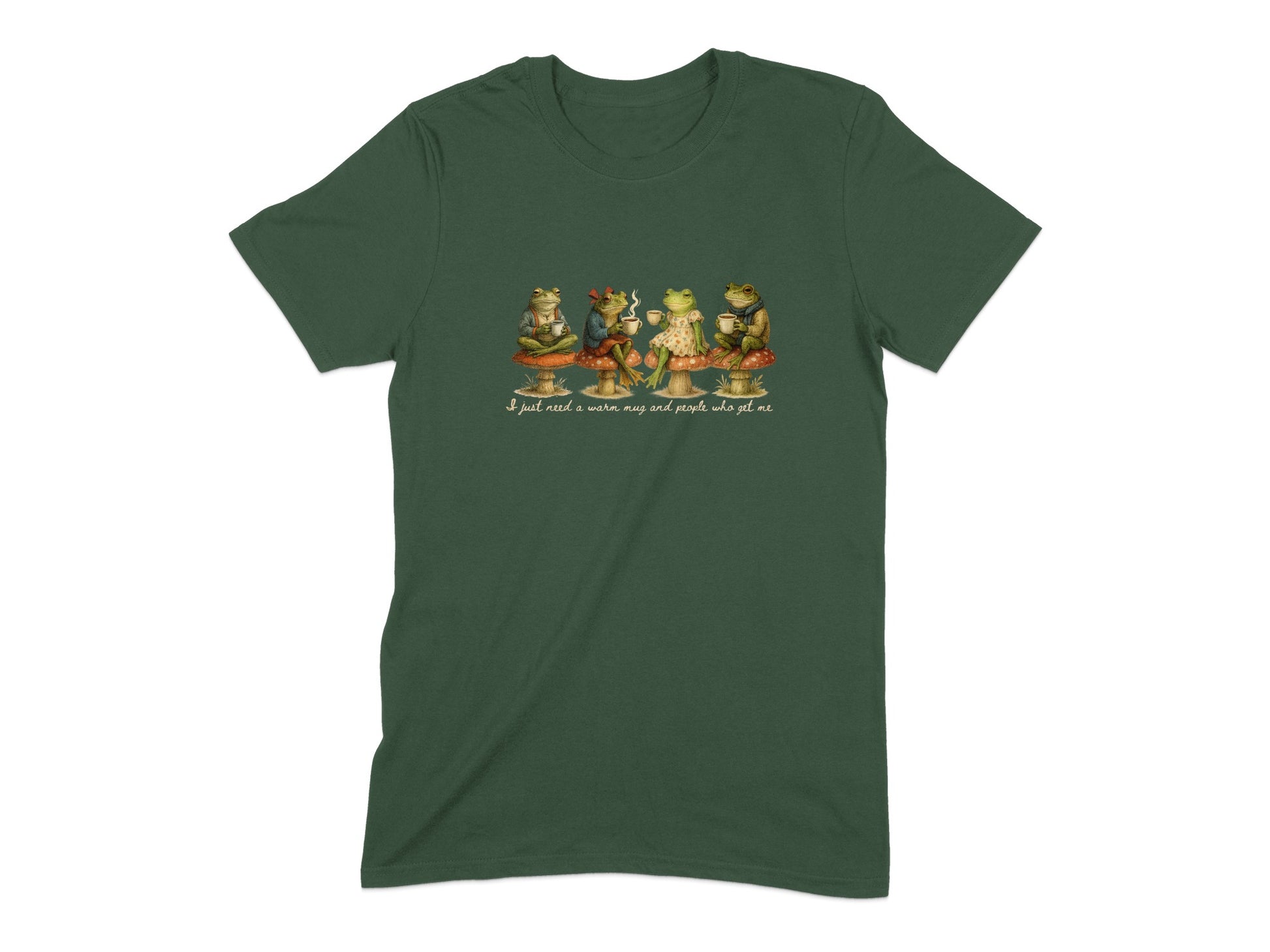 Funny Frogs Tee Crew Unique Graphic Novelty Product