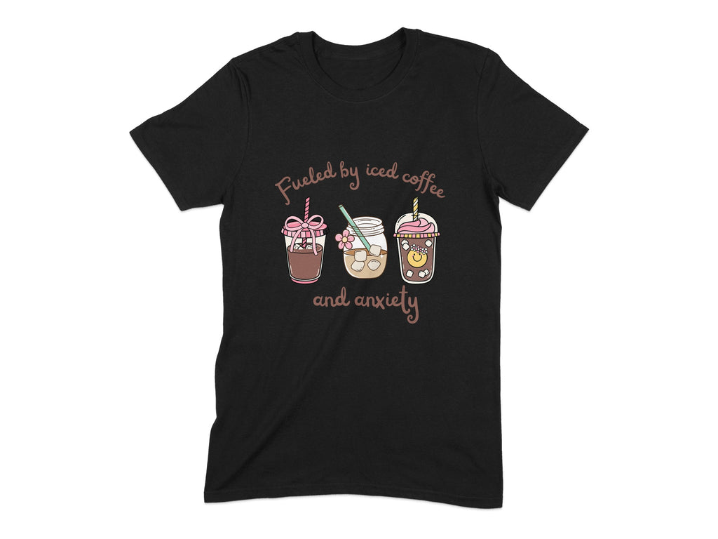 Fueled by Iced Coffee and Anxiety T-shirt product