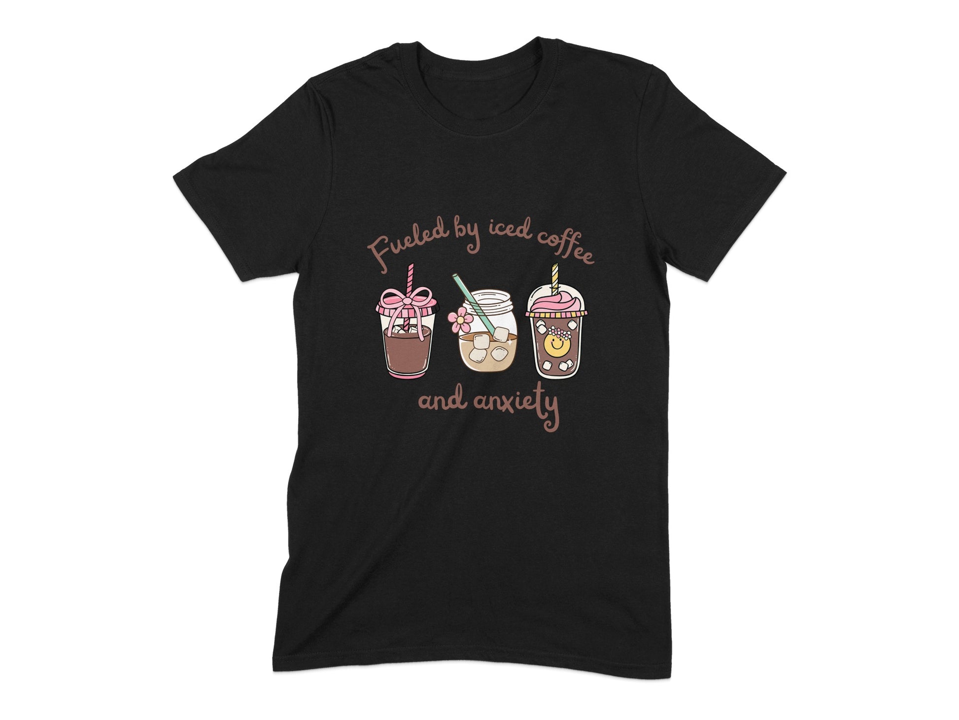 Fueled by Iced Coffee and Anxiety T-shirt product