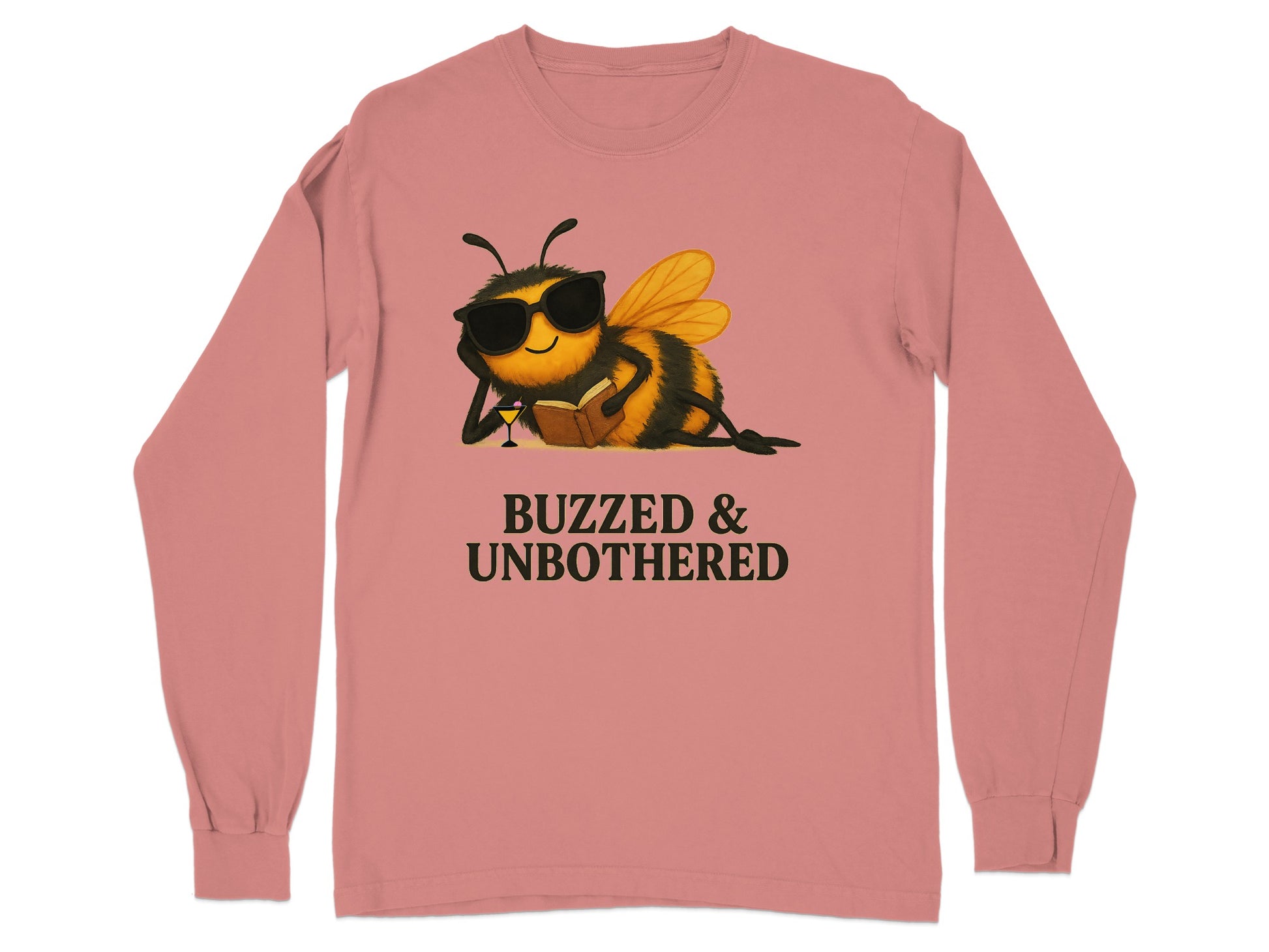Buzzed and Unbothered Bee Long Sleeve Shirt product type