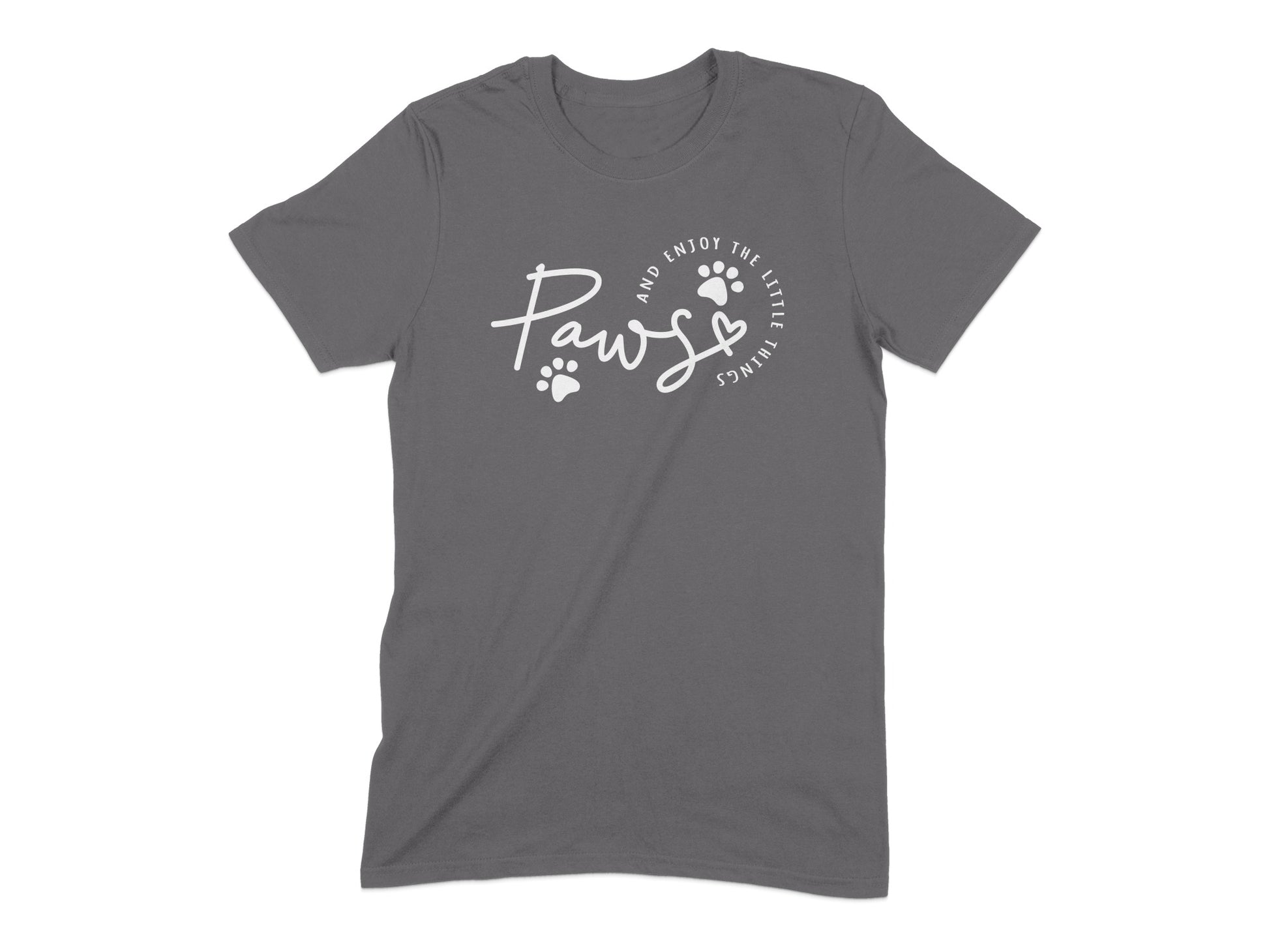 Paws and Enjoy the Little Things Graphic Shirt product