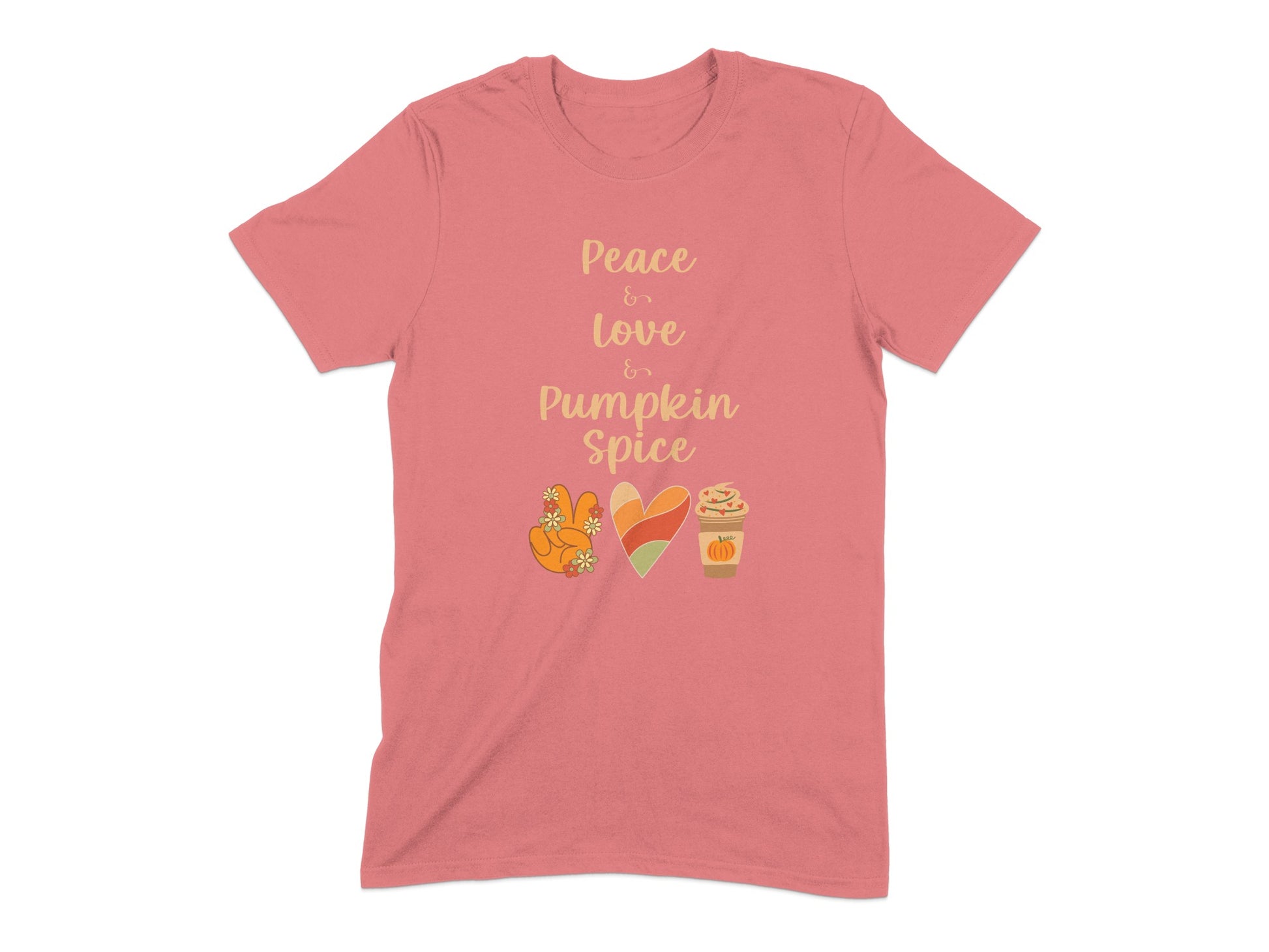 Peace Love Pumpkin Spice Graphic T-Shirt product type