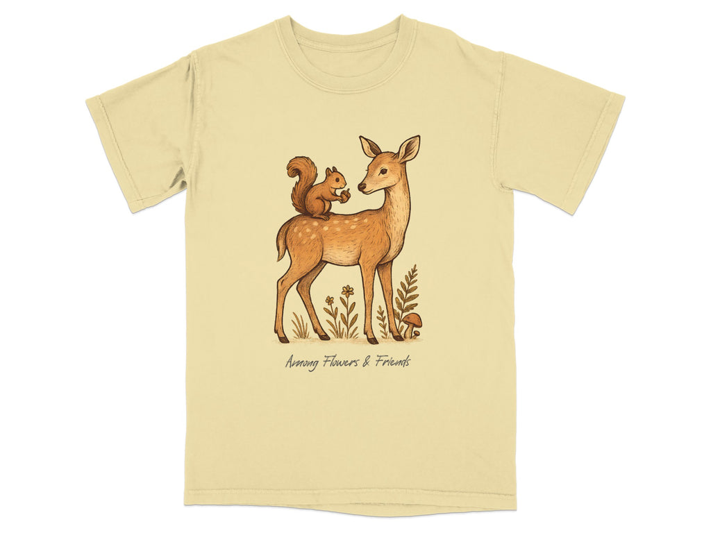 Adorable Deer and Squirrel Cute Nature Inspired Shirt product