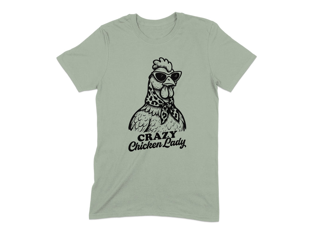Crazy Chicken Lady With Sunglasses T-shirt product type
