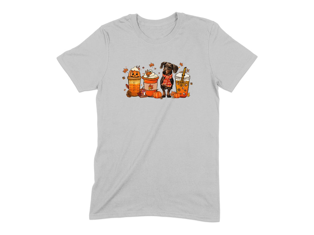 Cute Dog and Autumn Desserts Graphic T-Shirt product