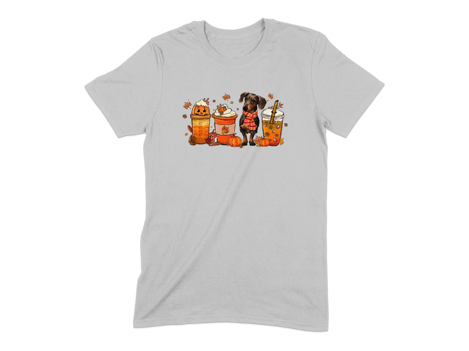 Cute Dog and Autumn Desserts Graphic T-Shirt product