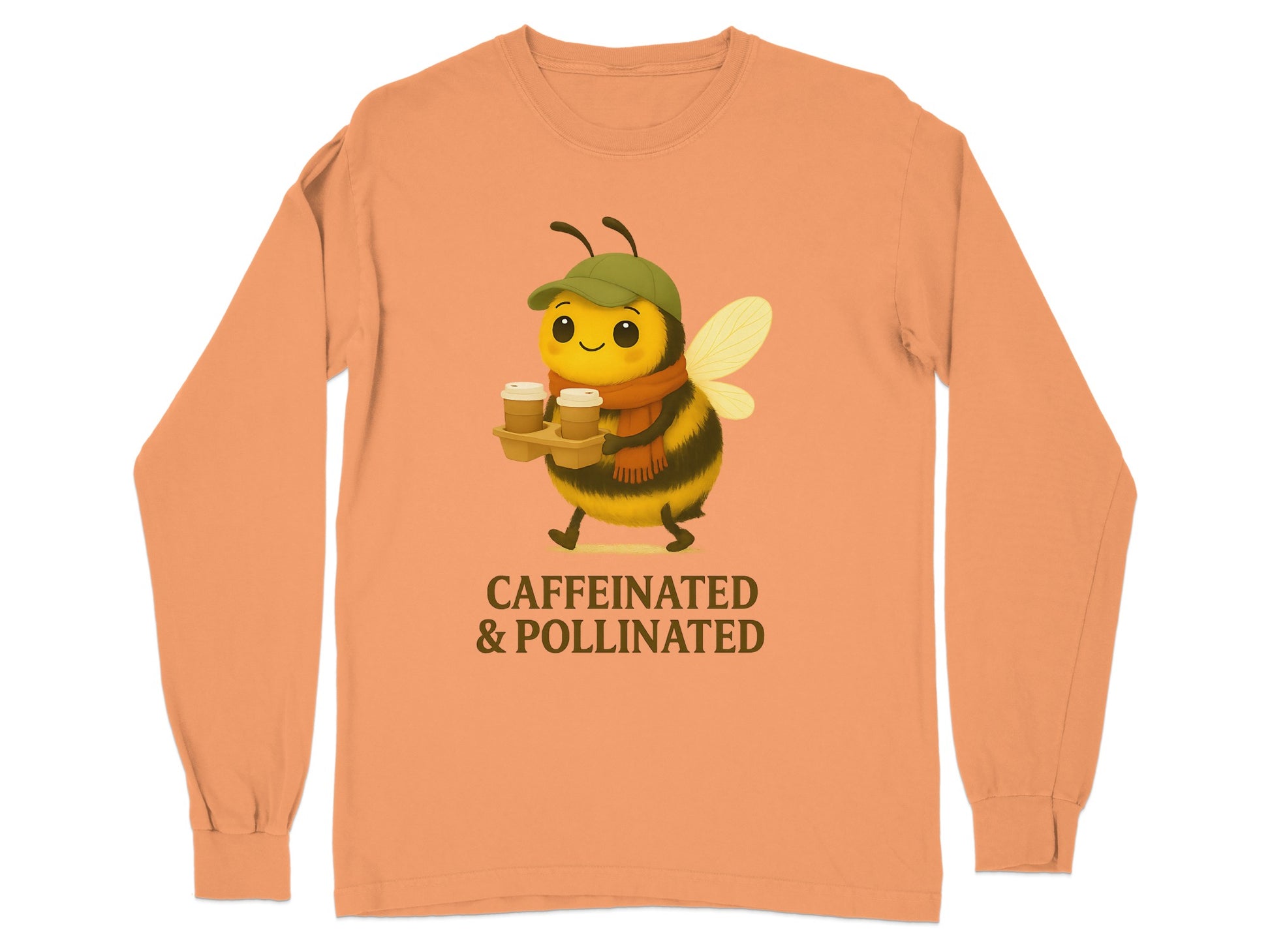 Caffeinated and Pollinated Bee Long Sleeve Shirt product type