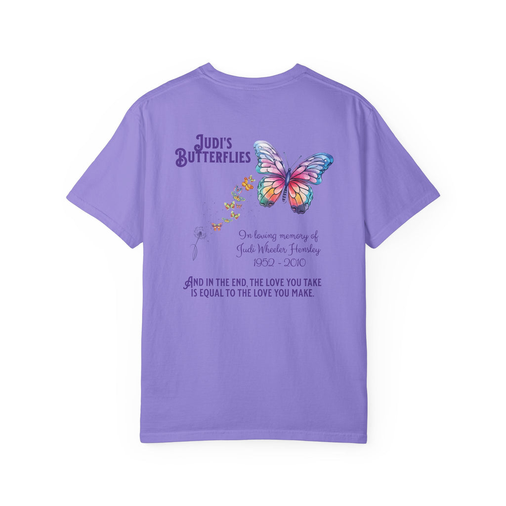Judi's Butterflies Tribute T-Shirt, Unisex Comfort Colors Tee