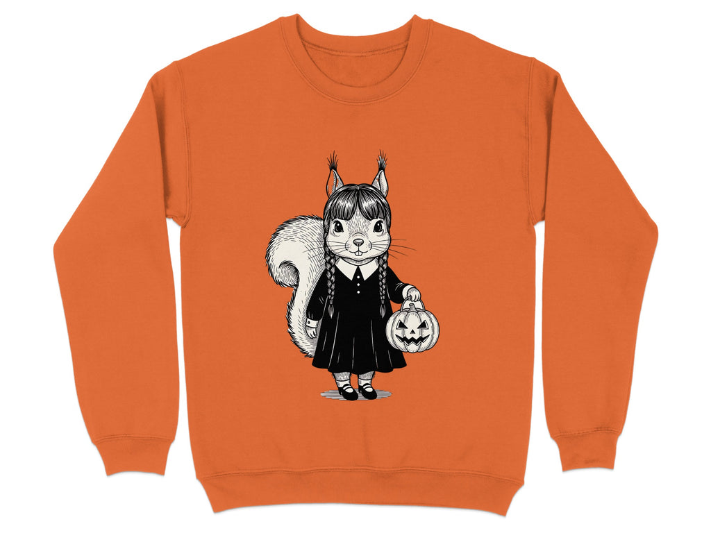 Cute Halloween Squirrel Holding Pumpkin Sweatshirt product type