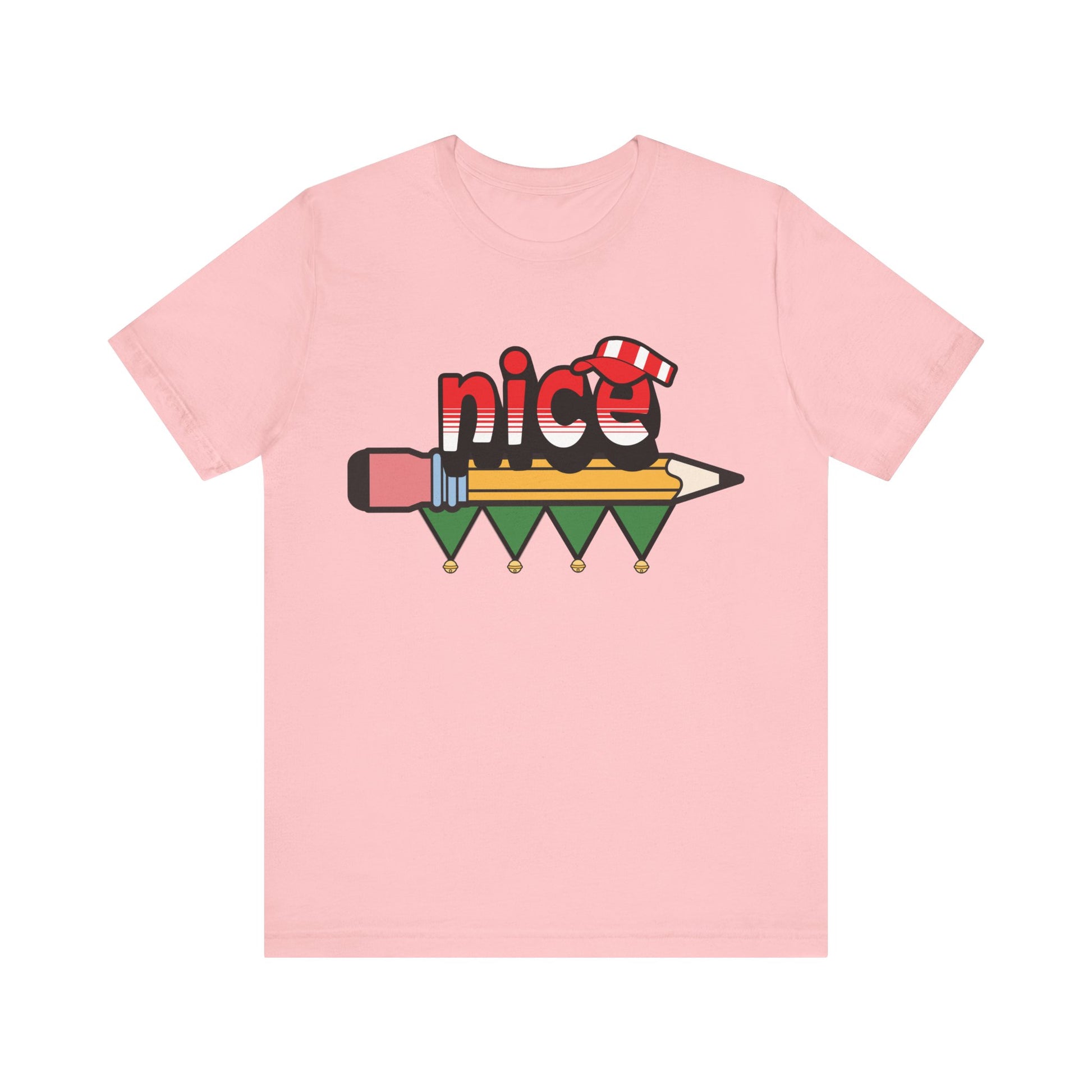 Naughty or Nice List, Tally Elf Nice Very Merry Christmas Party, Unisex Jersey Short Sleeve Tee