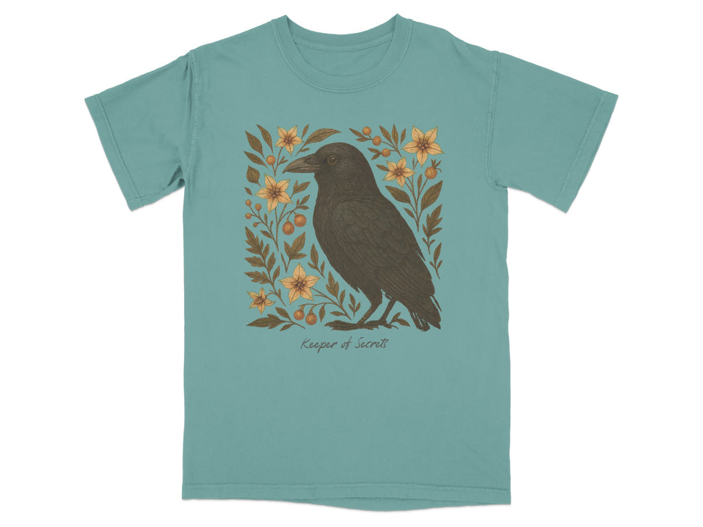 Keeper of Secrets Raven Graphic Tee Shirt product