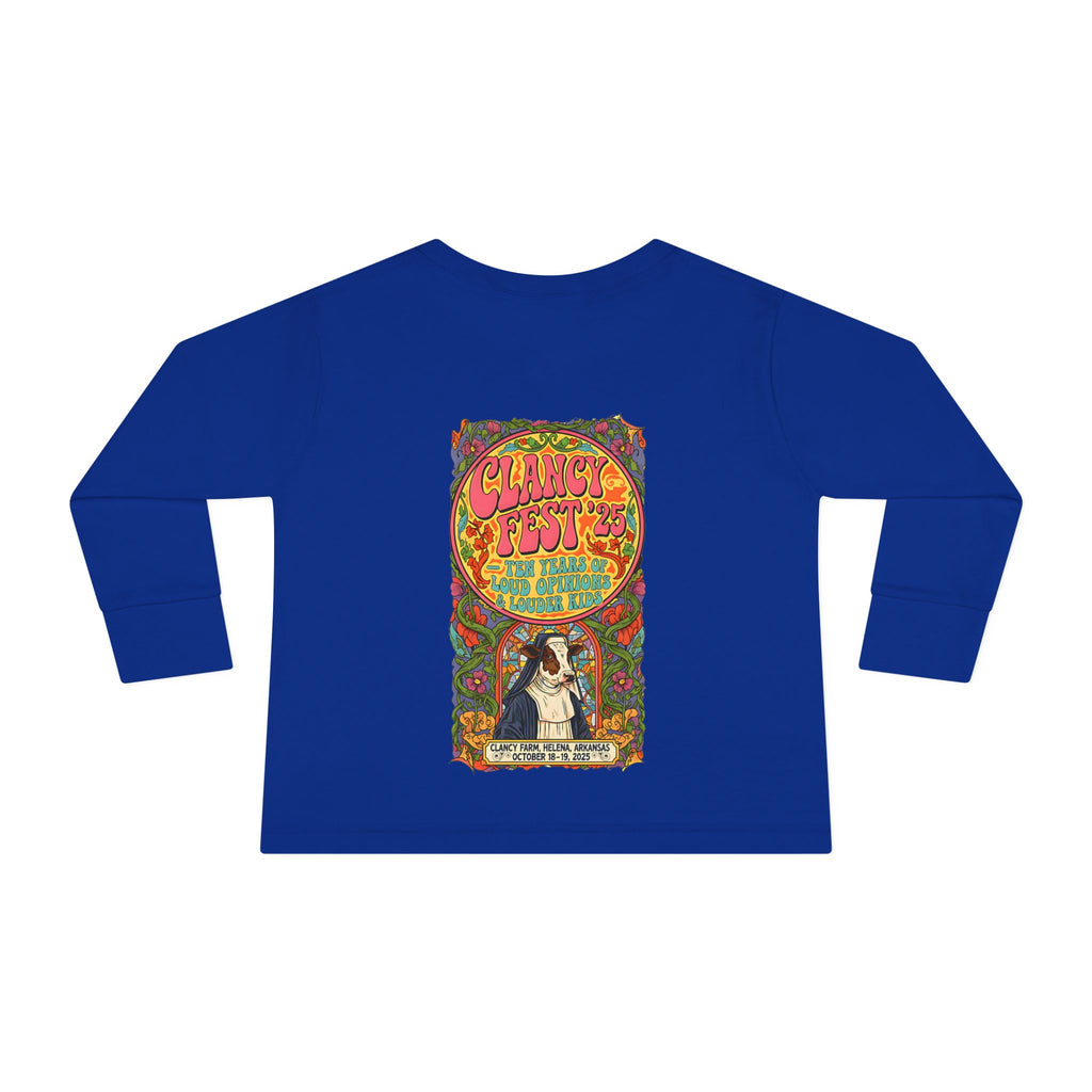 Custom ClancyFest 25 Toddler Long Sleeve Tee