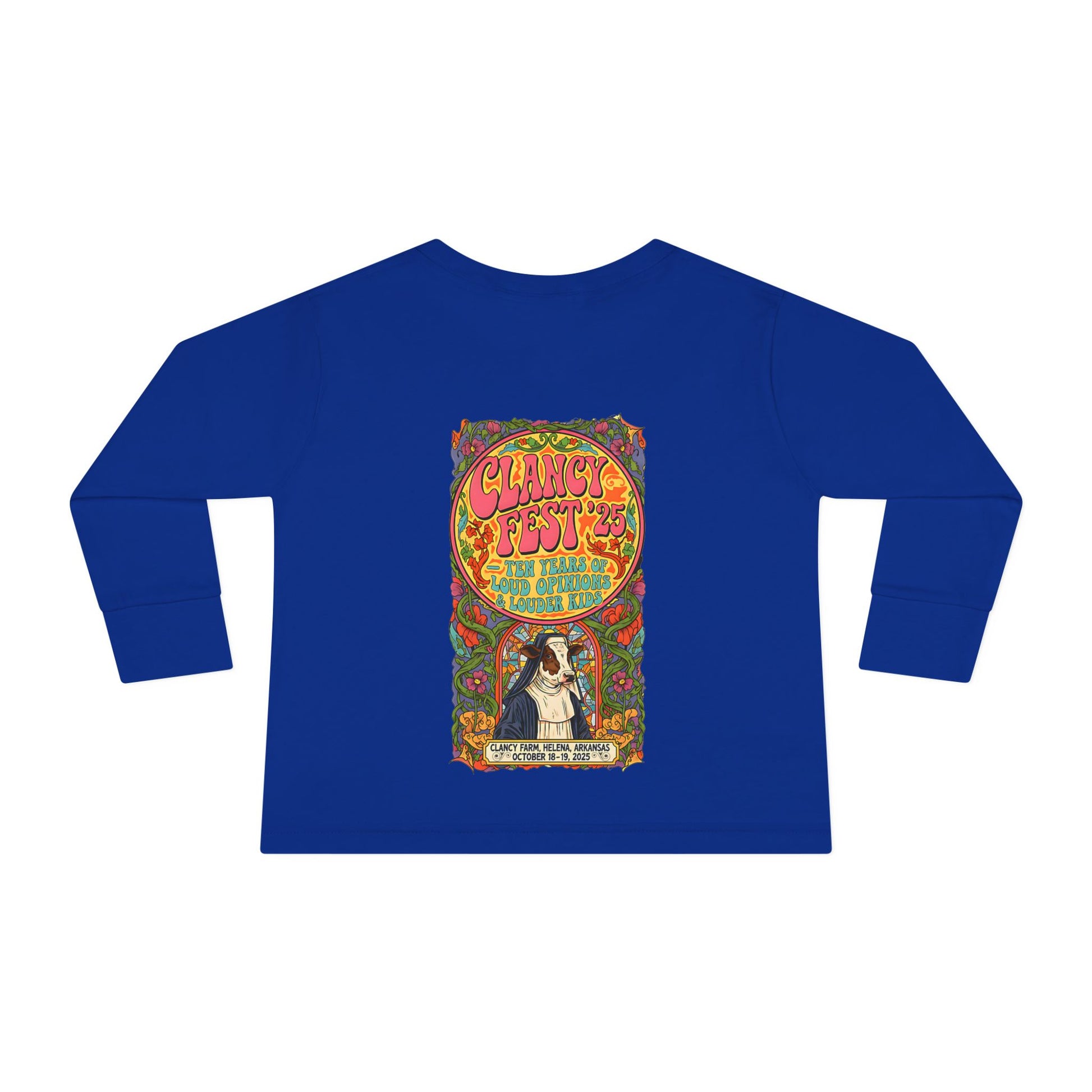 Custom ClancyFest 25 Toddler Long Sleeve Tee